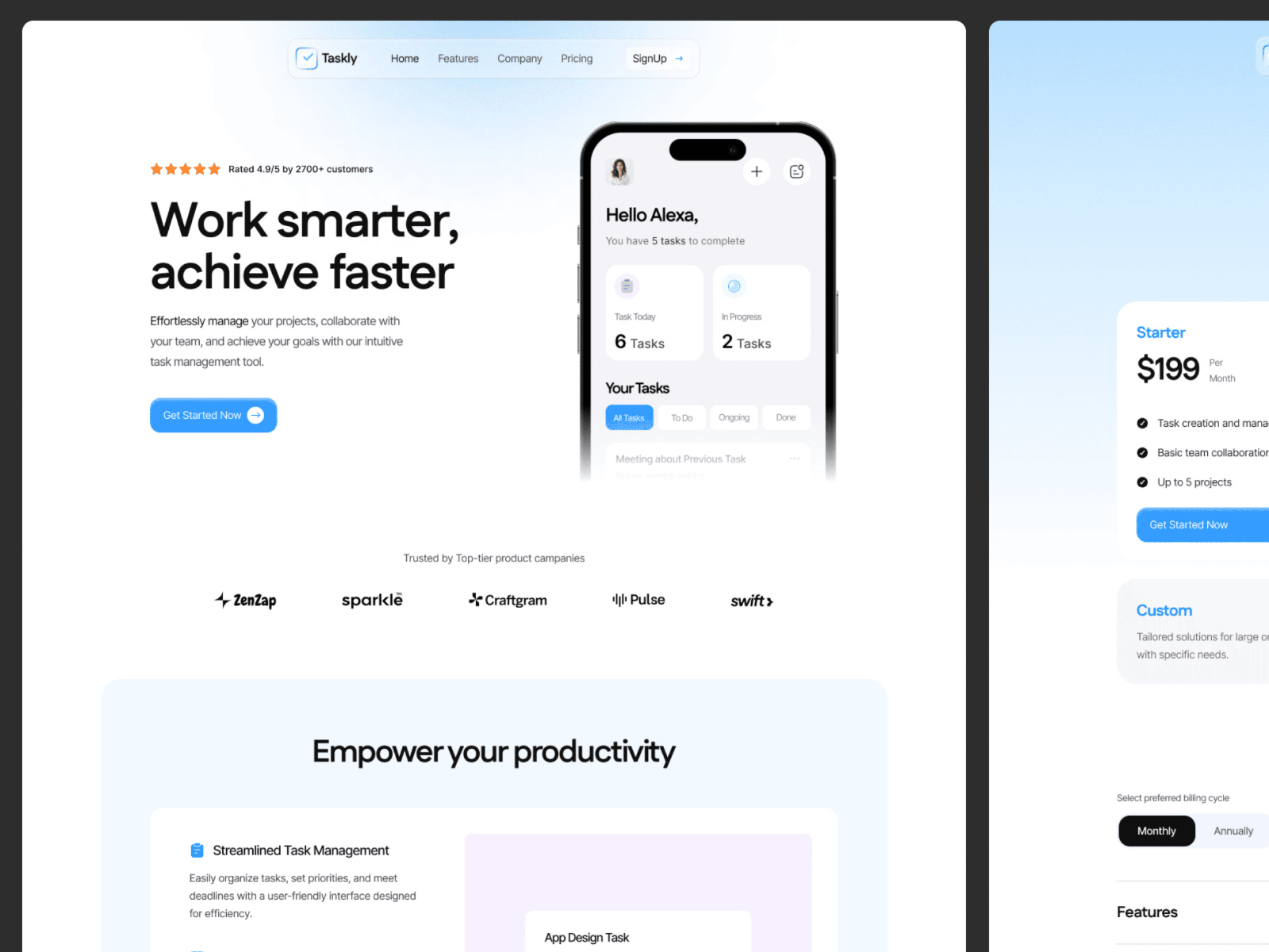 现代动效 SaaS 产品官网设计灵感，SaaS、企业官网 Framer 网站模板详情图 3