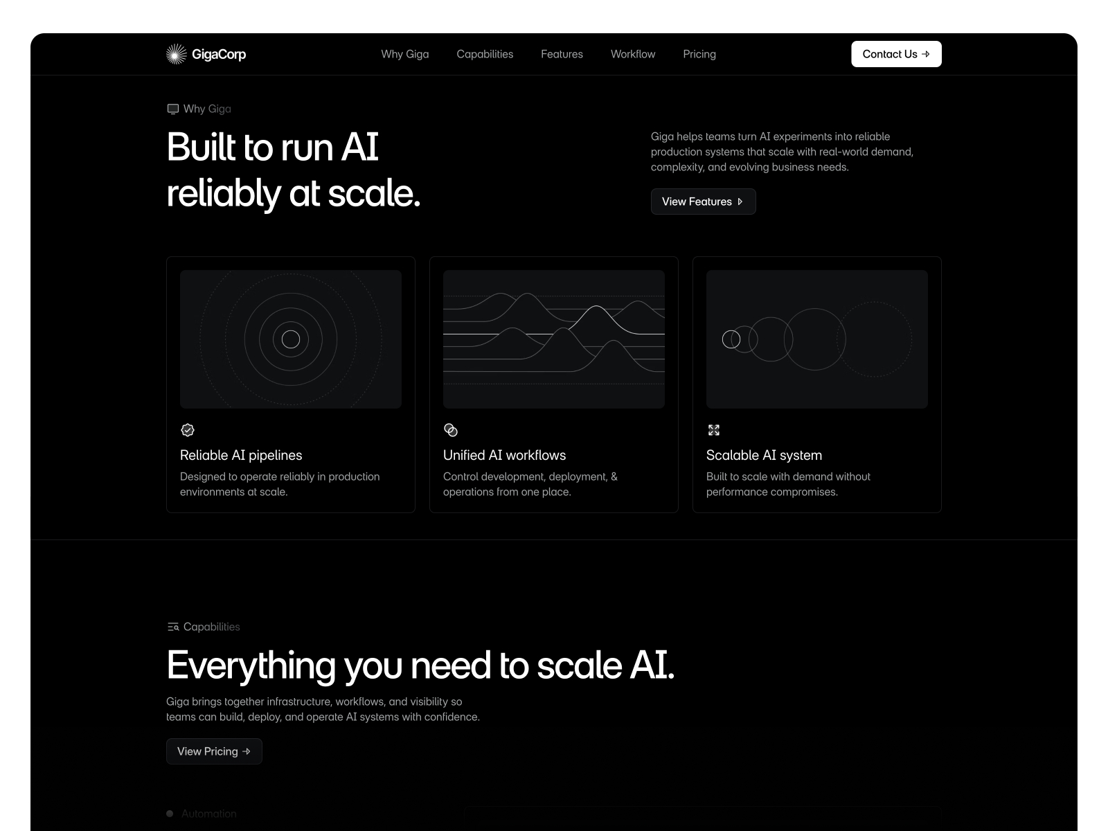 极简现代 AI 产品官网设计灵感，人工智能、SaaS Framer 网站模板详情图 2