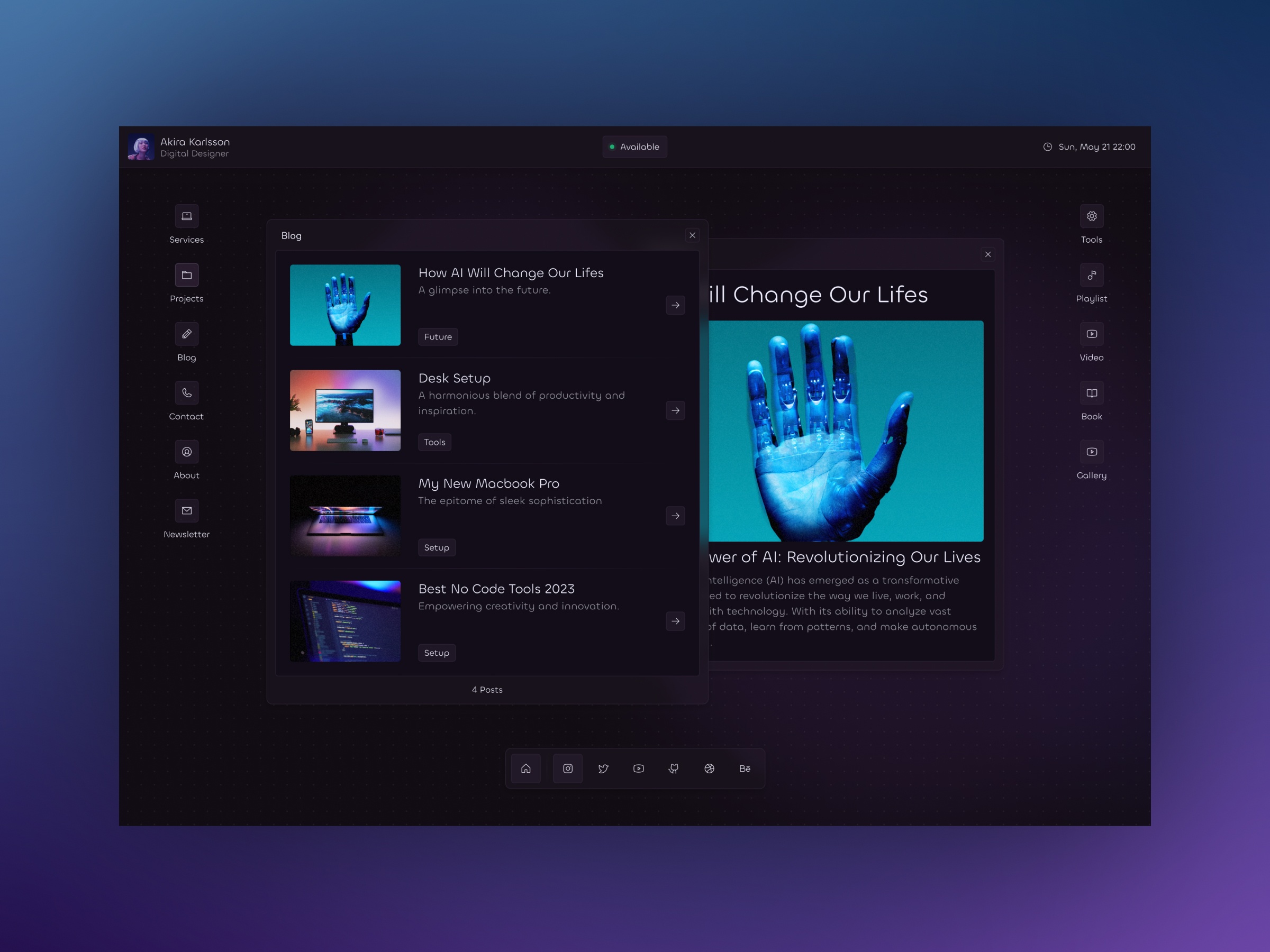 作品集网站设计灵感，作品集、企业官网 Framer 网站模板详情图 3