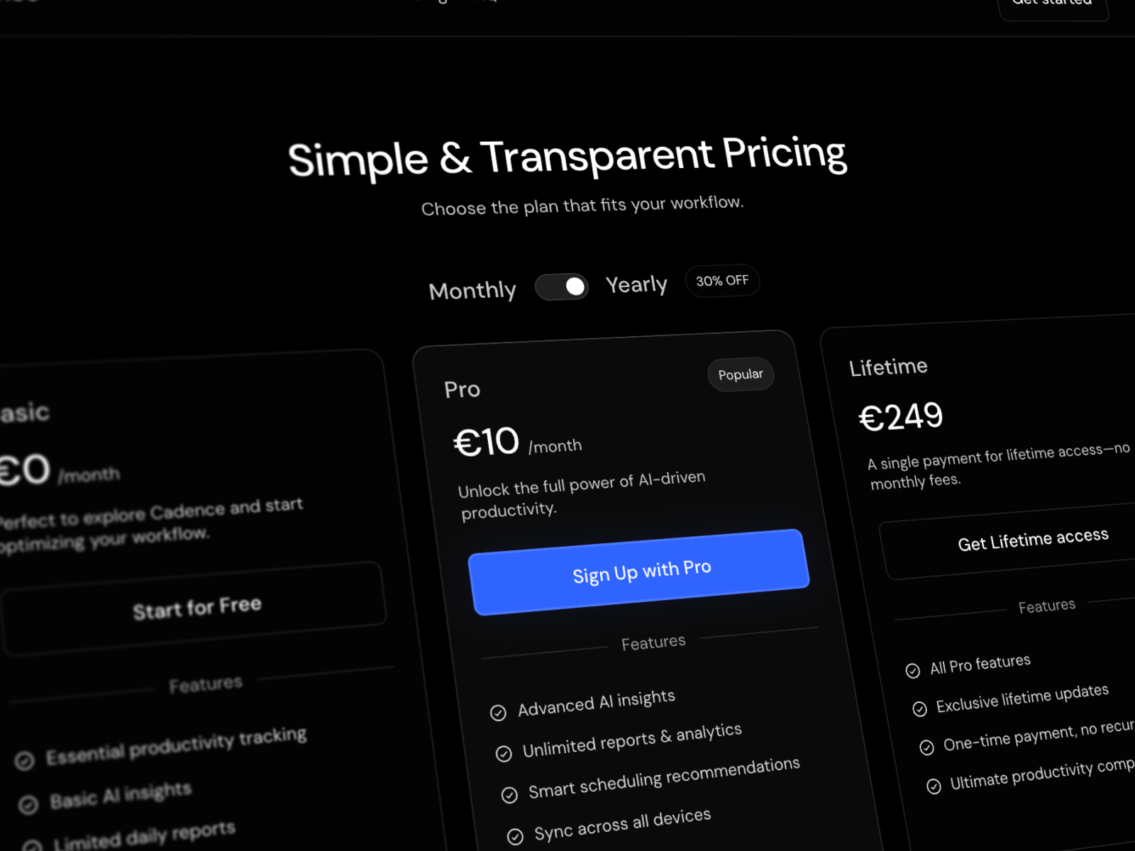 极简现代 SaaS 产品官网设计灵感，人工智能、SaaS Framer 网站模板详情图 4