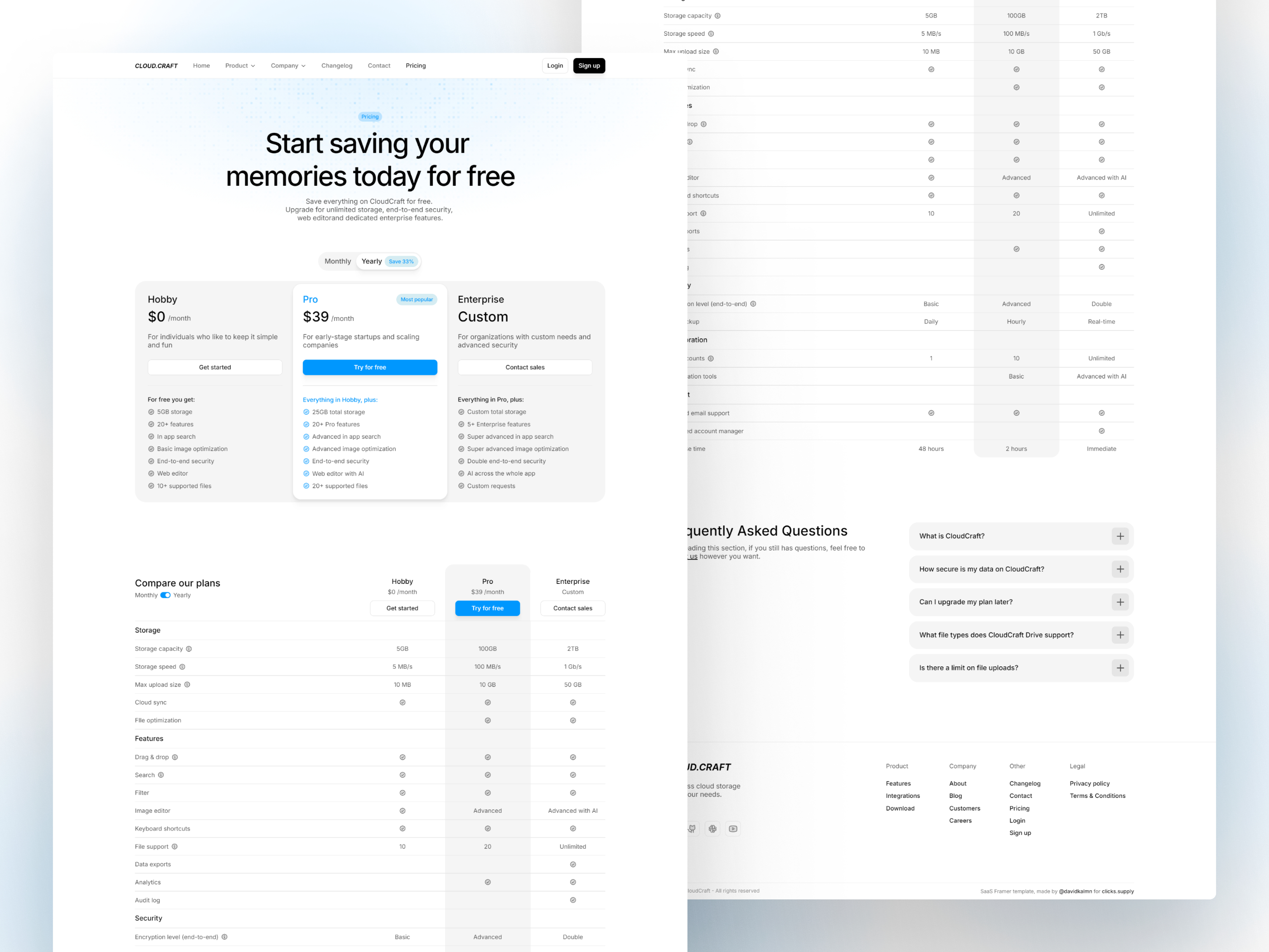 现代 SaaS 产品官网设计灵感，SaaS Framer 网站模板详情图 3