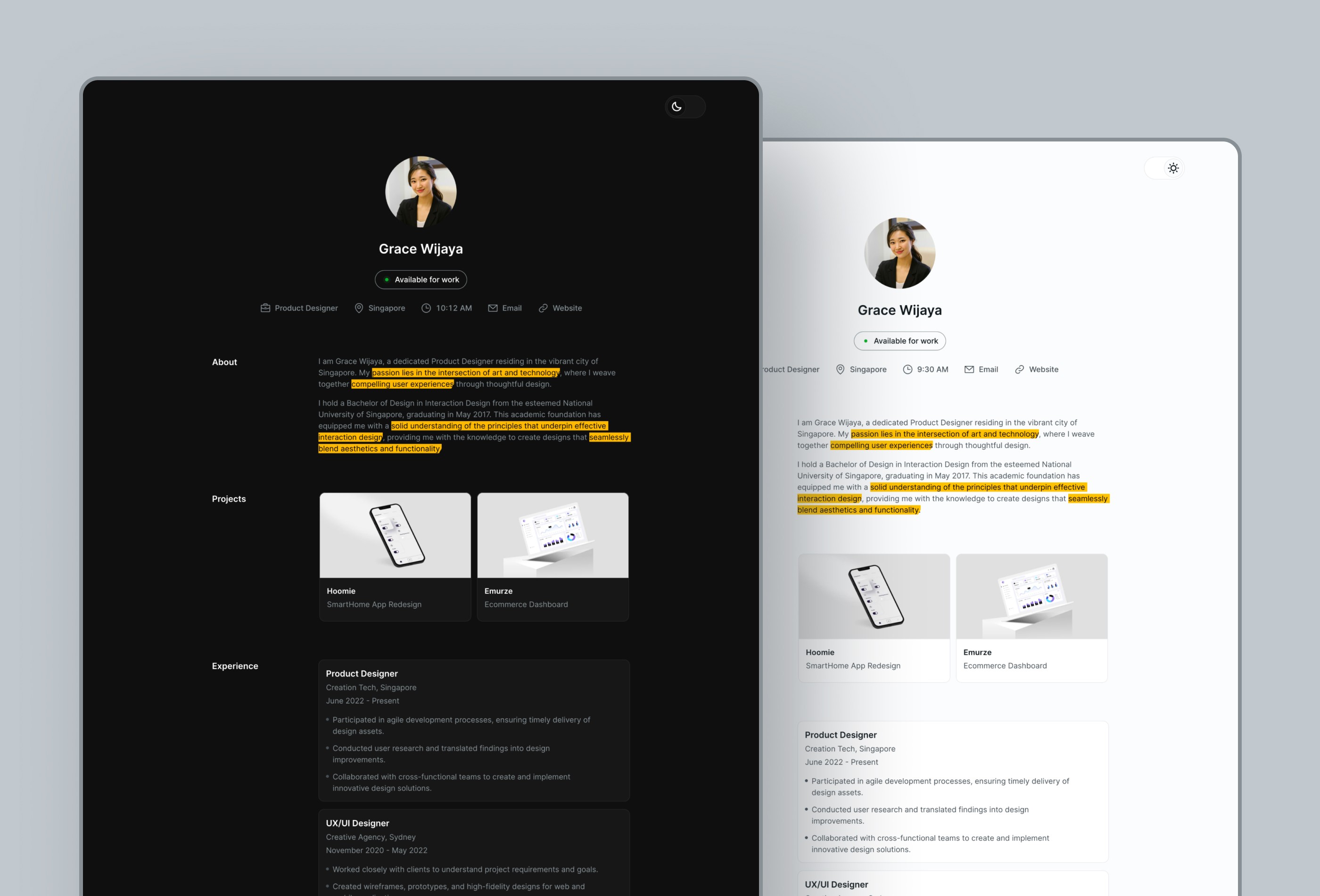 作品集网站设计灵感，SaaS、作品集 Framer 网站模板详情图 2