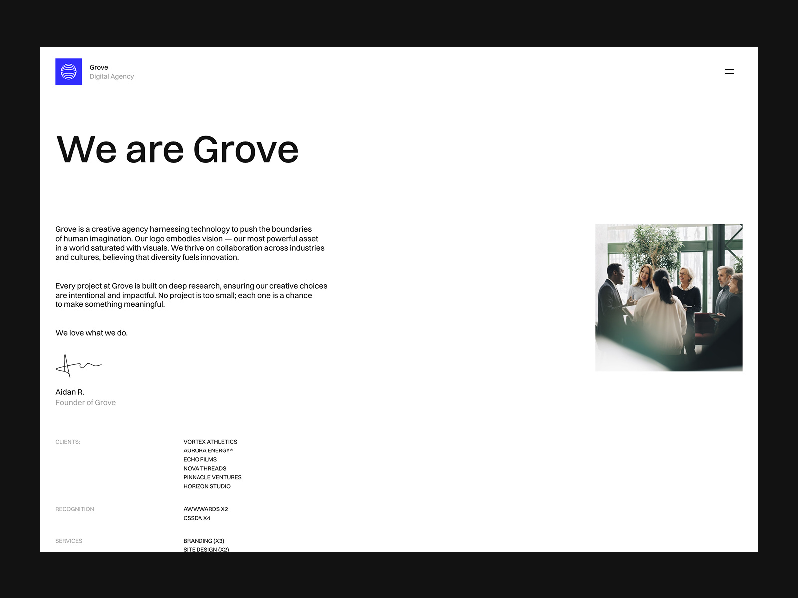 创意机构官网设计灵感，设计工作室、作品集 Framer 网站模板详情图 2