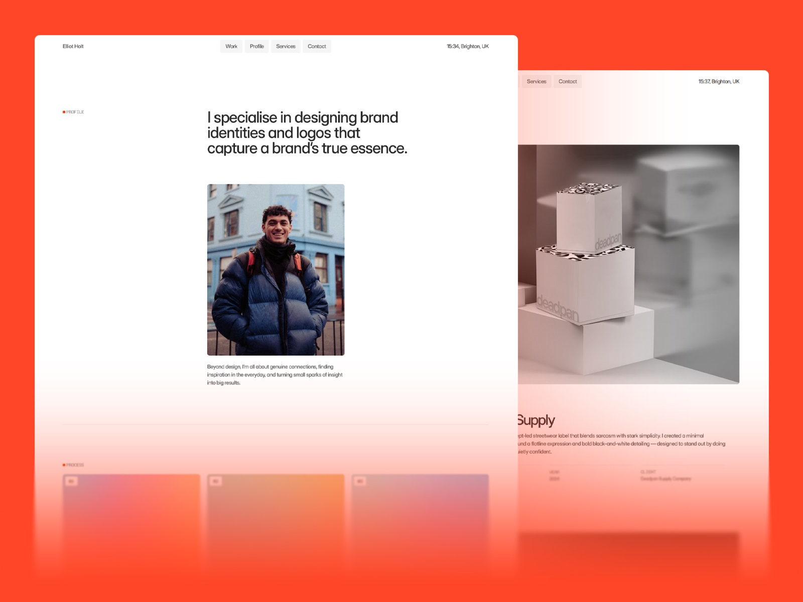 极简专业个人品牌网站设计灵感，设计工作室、作品集 Framer 网站模板详情图 4