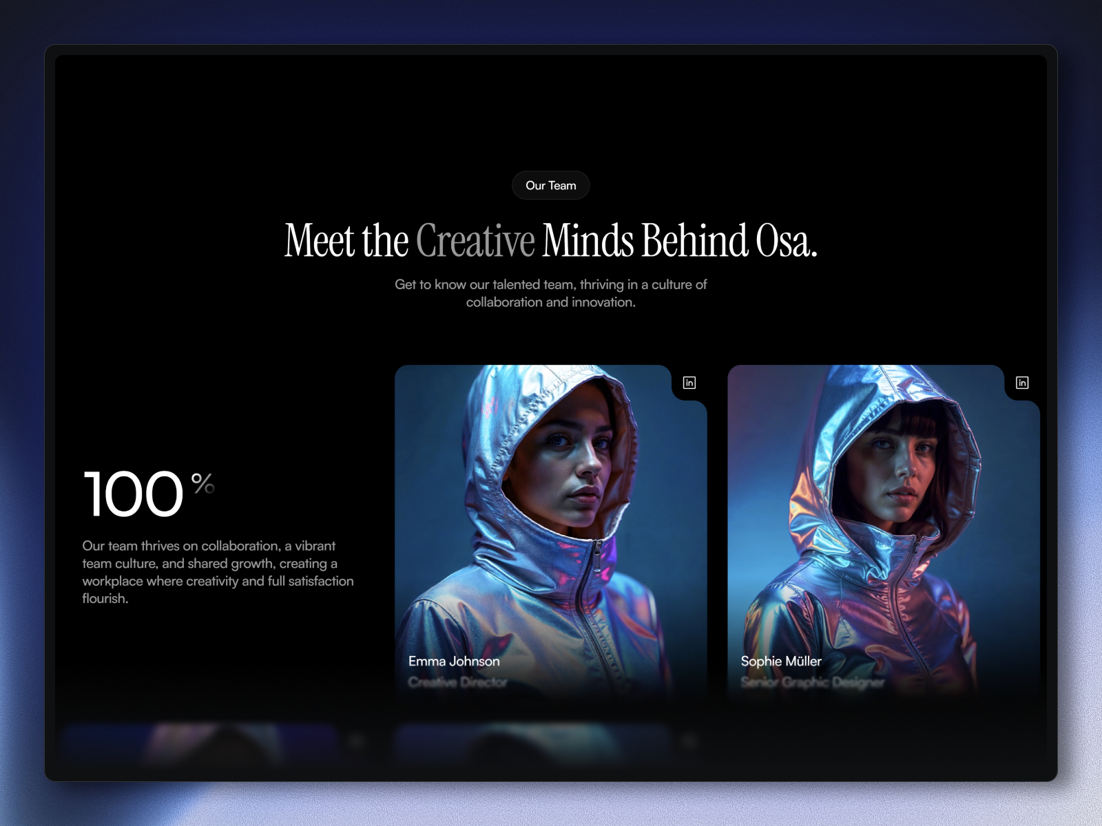 现代专业创意机构官网设计灵感，设计工作室、作品集 Framer 网站模板详情图 4