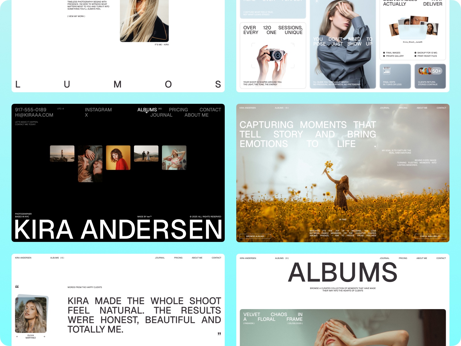 现代专业作品集网站设计灵感，SaaS、作品集 Framer 网站模板详情图 2
