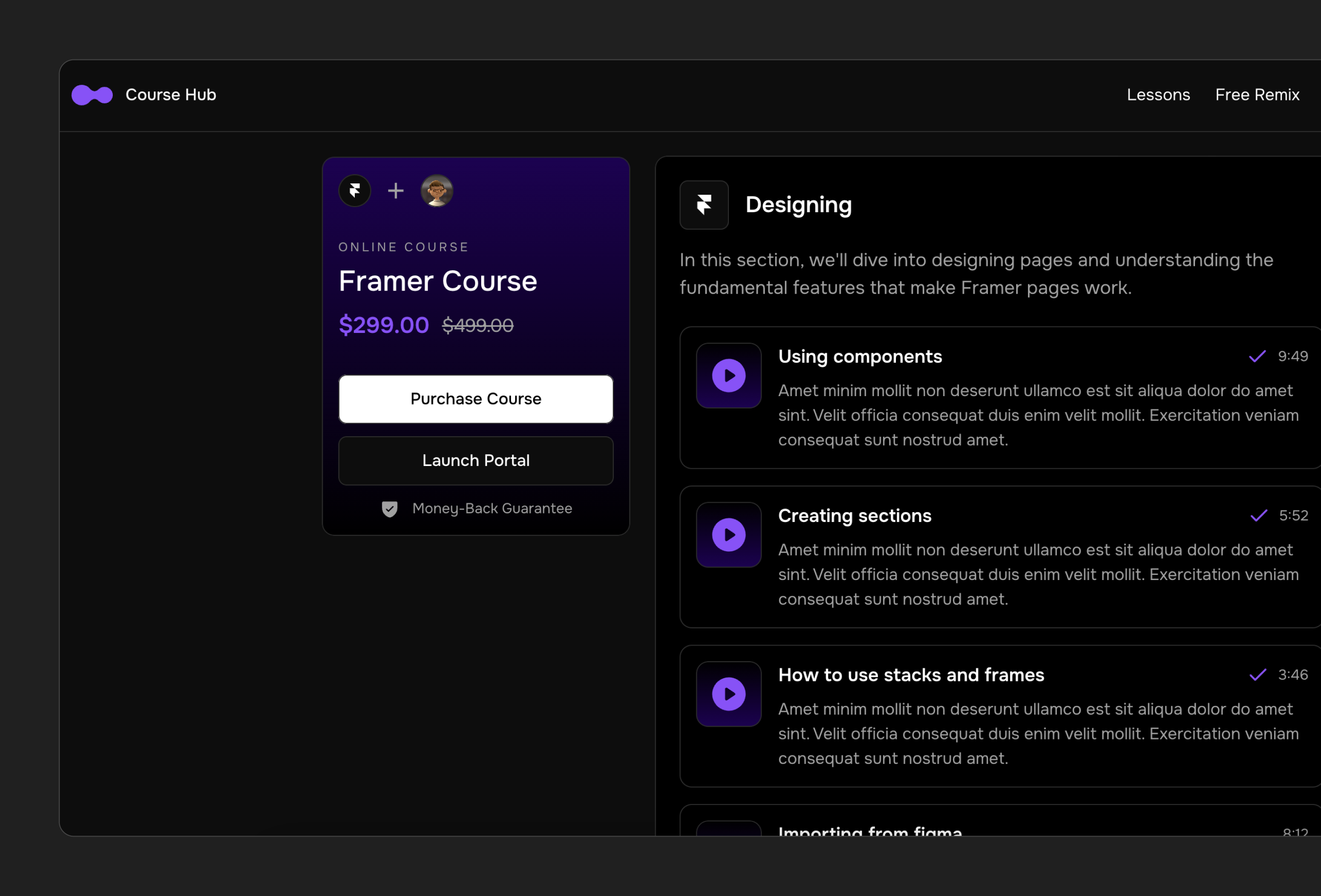 极简现代教育培训网站设计灵感，教育培训 Framer 网站模板详情图 3