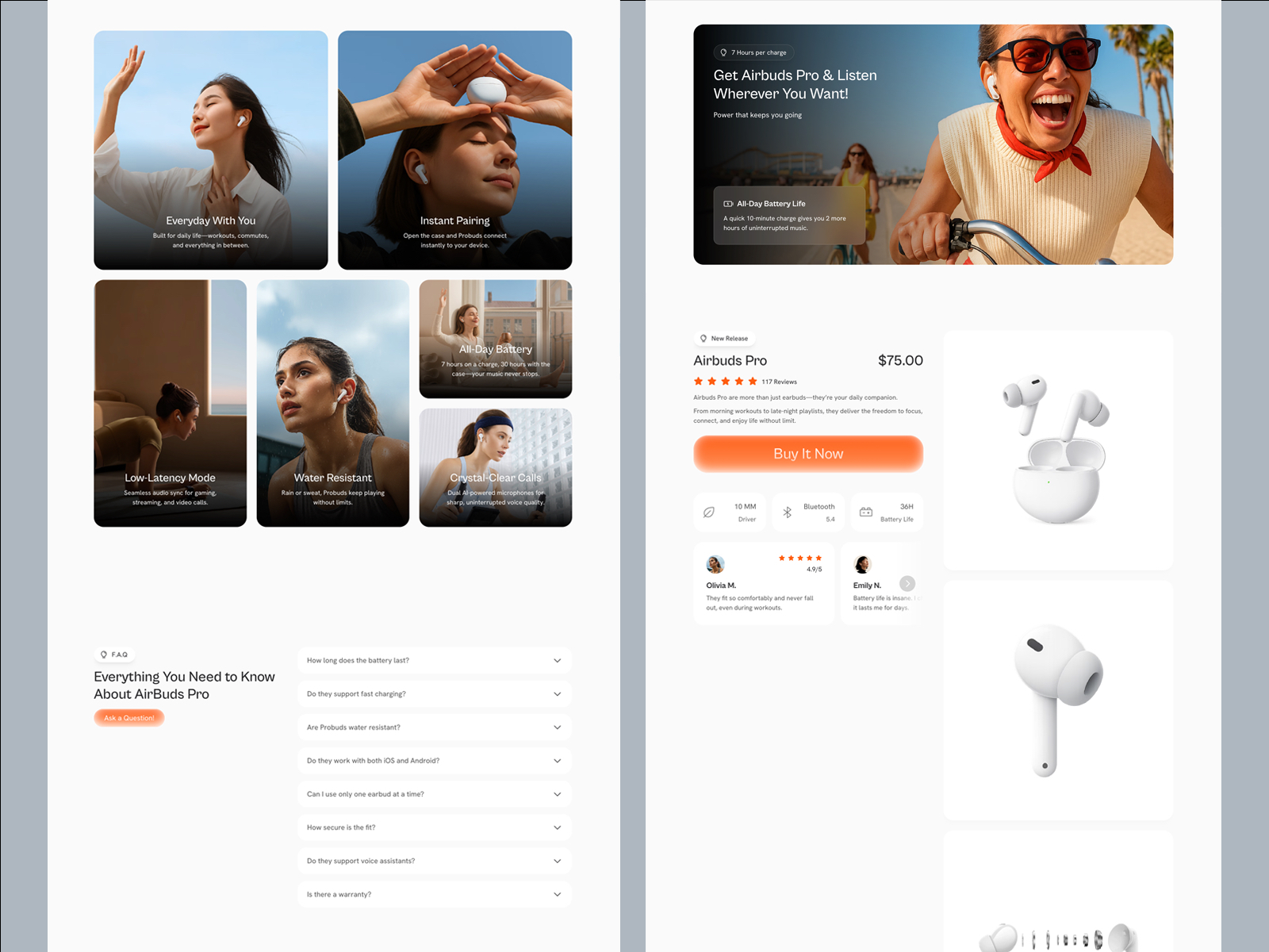 现代专业电商网站设计灵感，电商、落地页 Framer 网站模板详情图 4