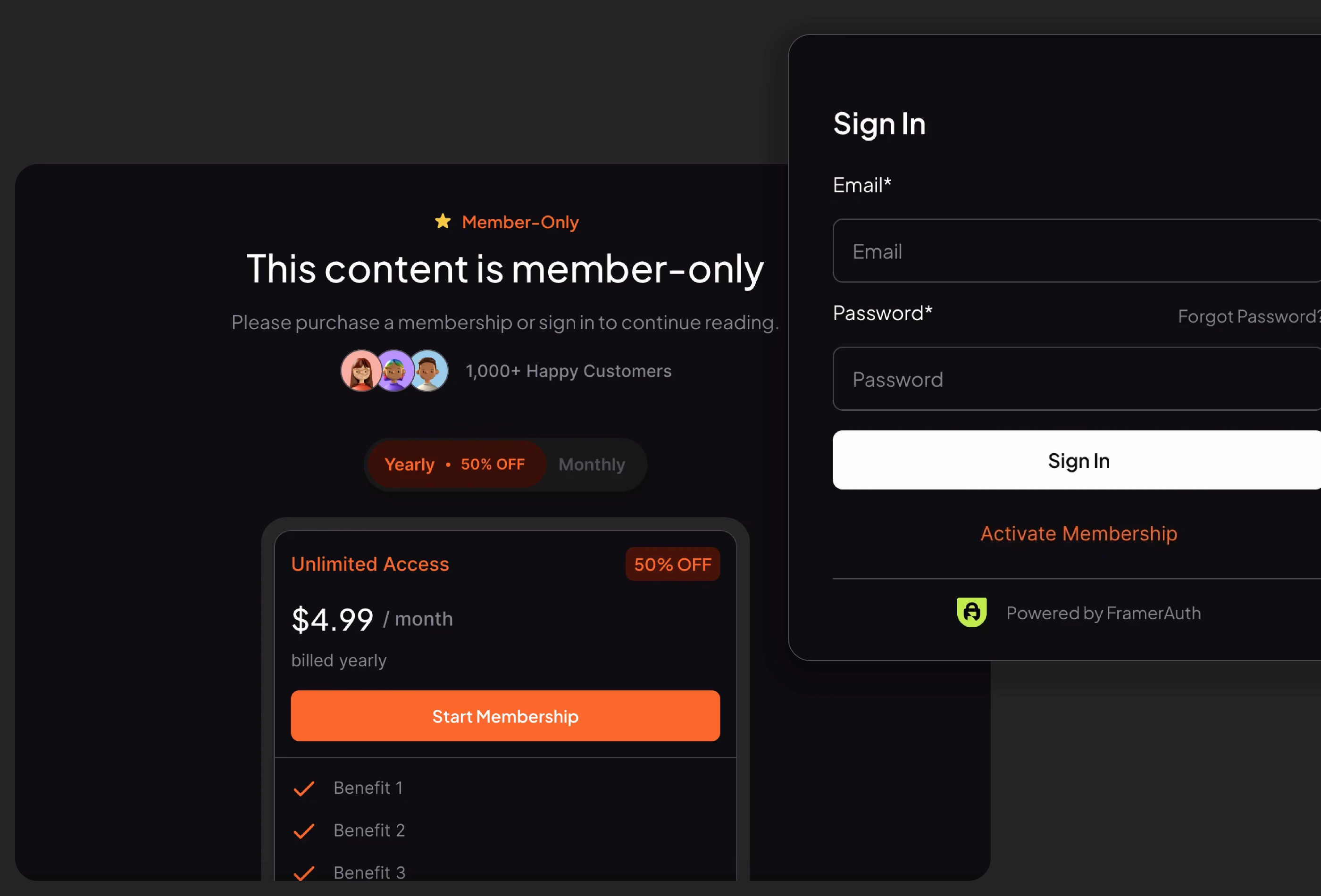 教育培训网站设计灵感，教育培训、博客内容 Framer 网站模板详情图 2