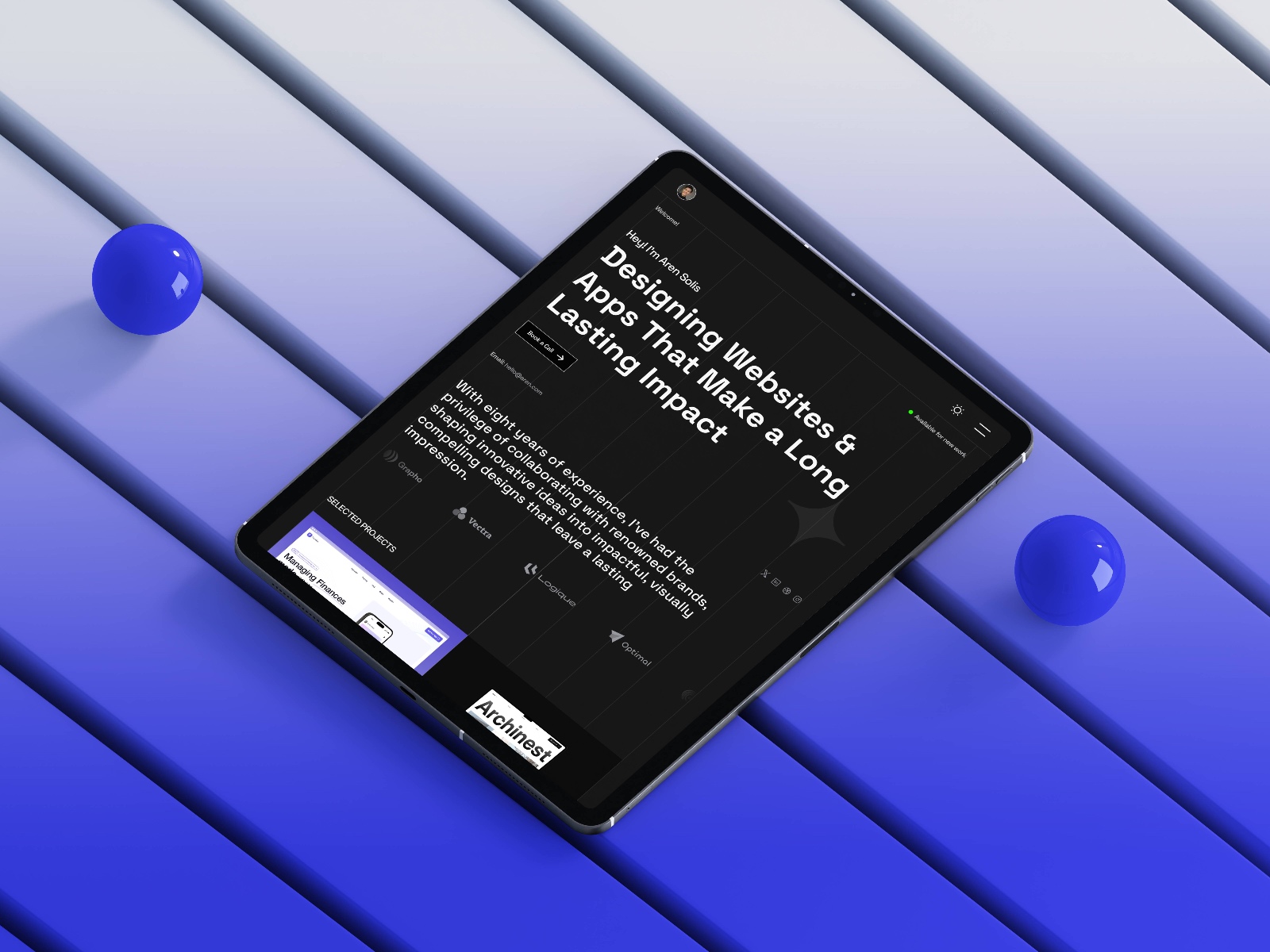 创意机构官网设计灵感，设计工作室、作品集 Framer 网站模板详情图 1