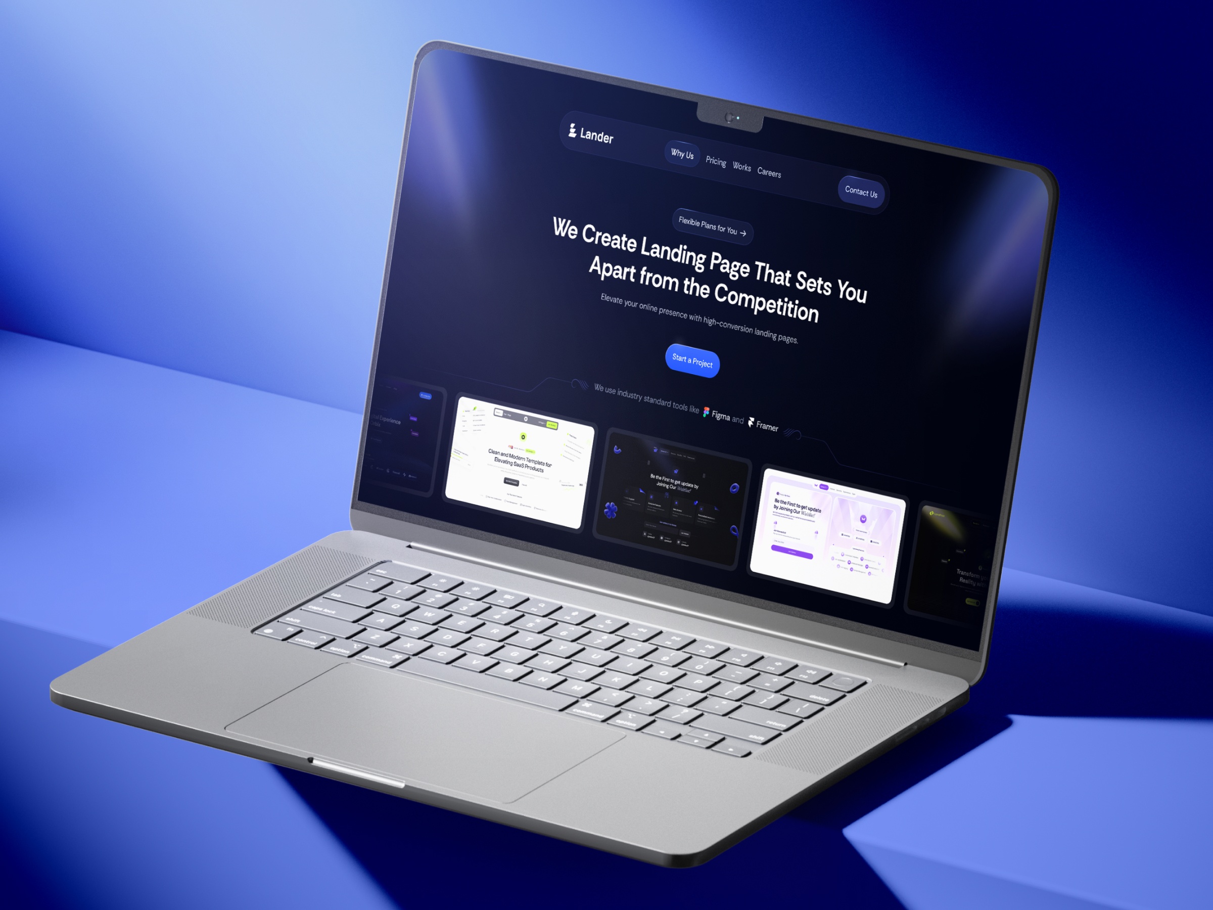 创意机构官网设计灵感，SaaS、设计工作室 Framer 网站模板详情图 1