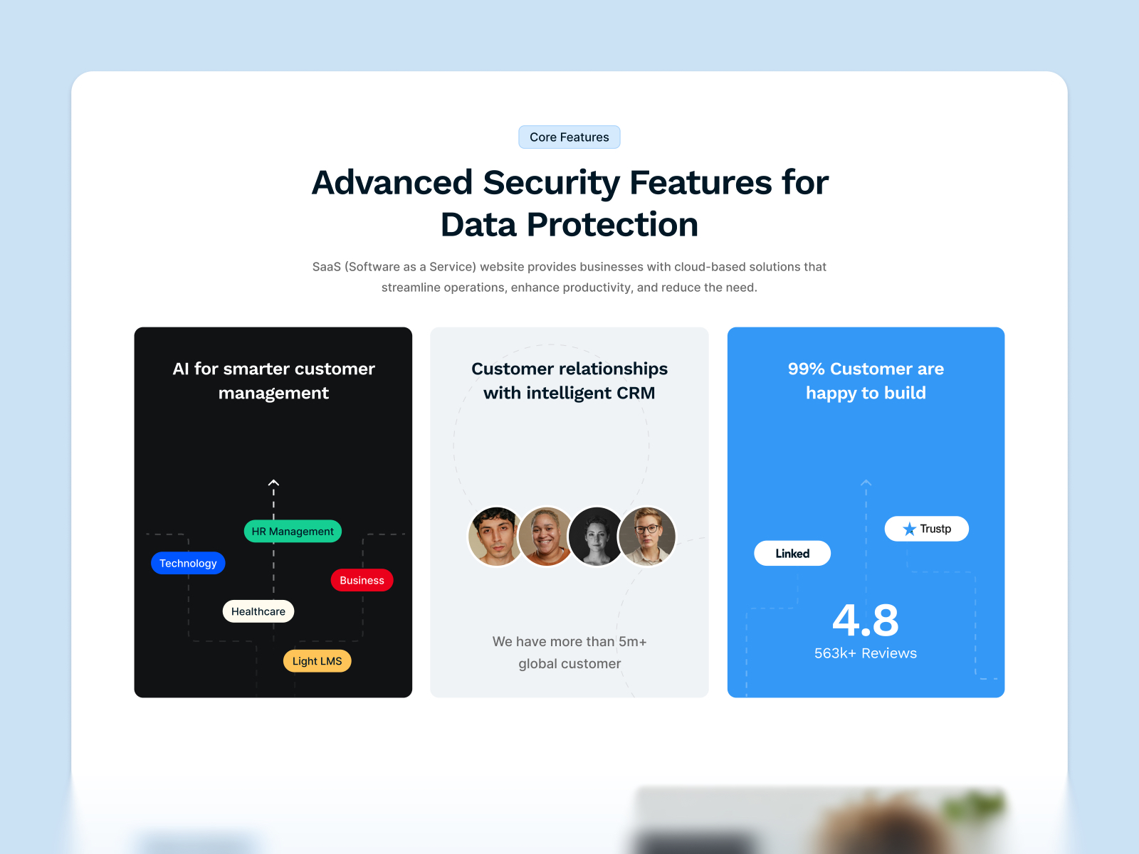 高级暗黑现代 AI 产品官网设计灵感，人工智能、SaaS Framer 网站模板详情图 2