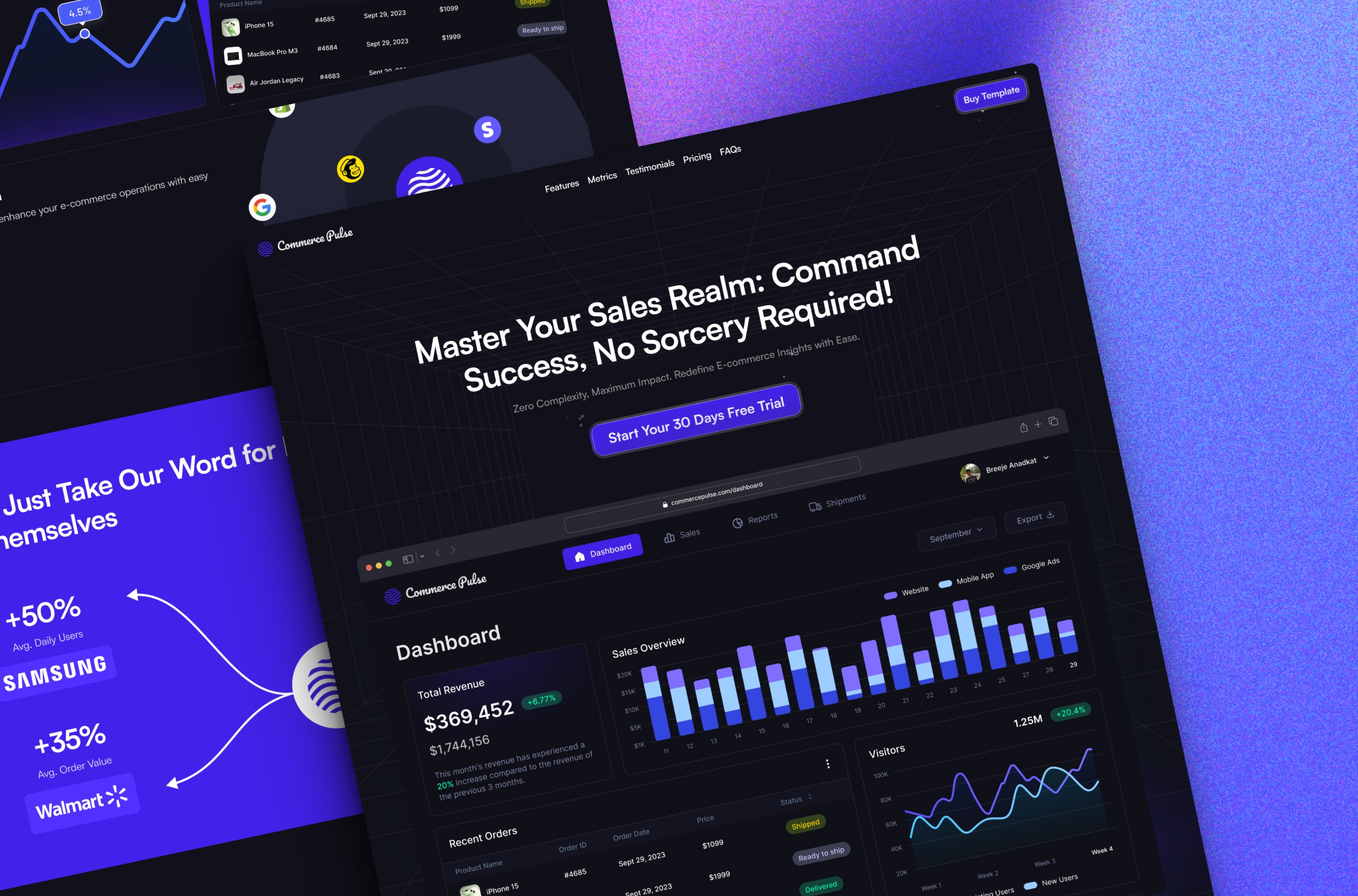 SaaS 产品官网设计灵感，SaaS、企业官网 Framer 网站模板详情图 3