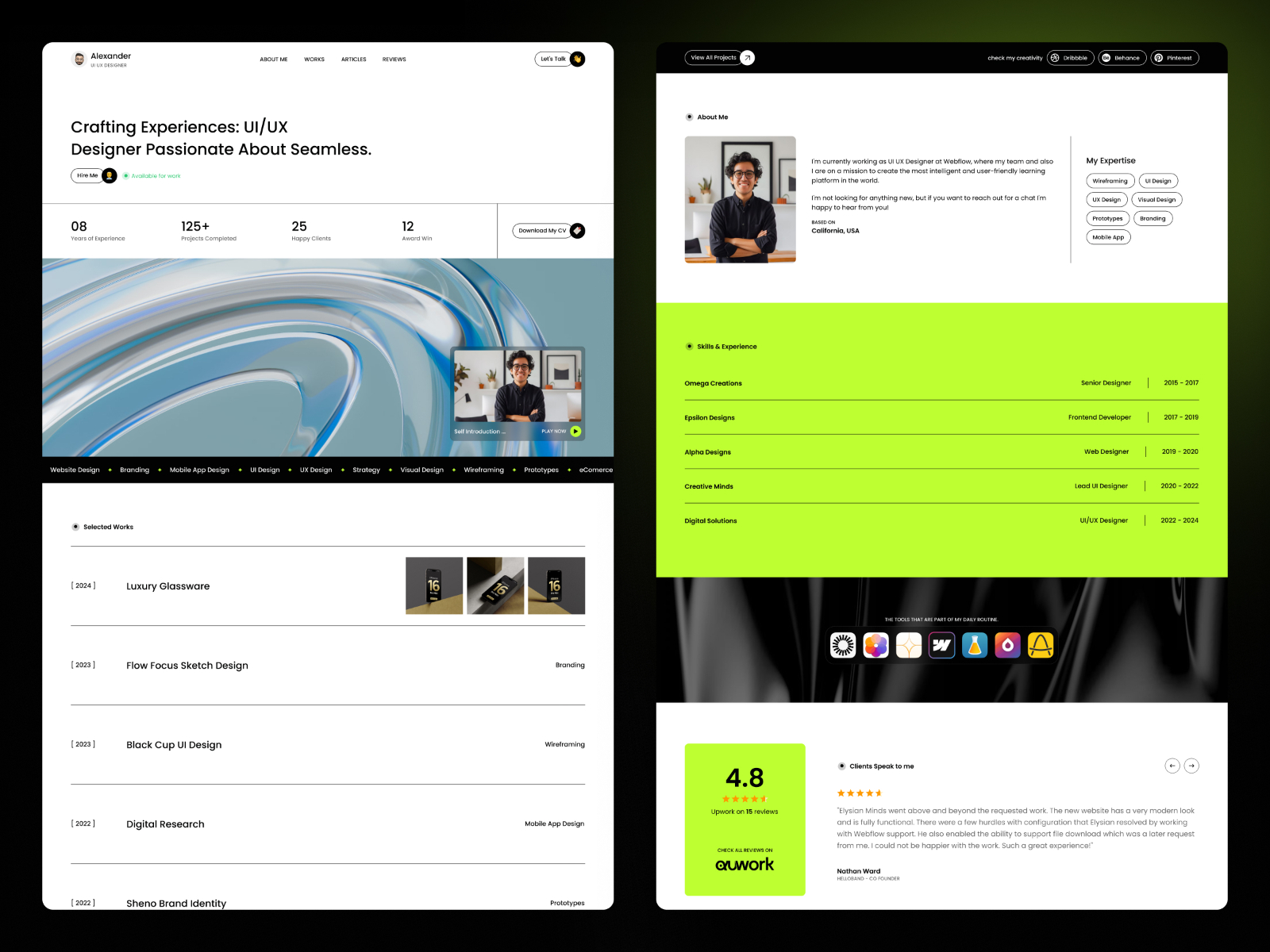 现代专业创意机构官网设计灵感，SaaS、设计工作室 Framer 网站模板详情图 2
