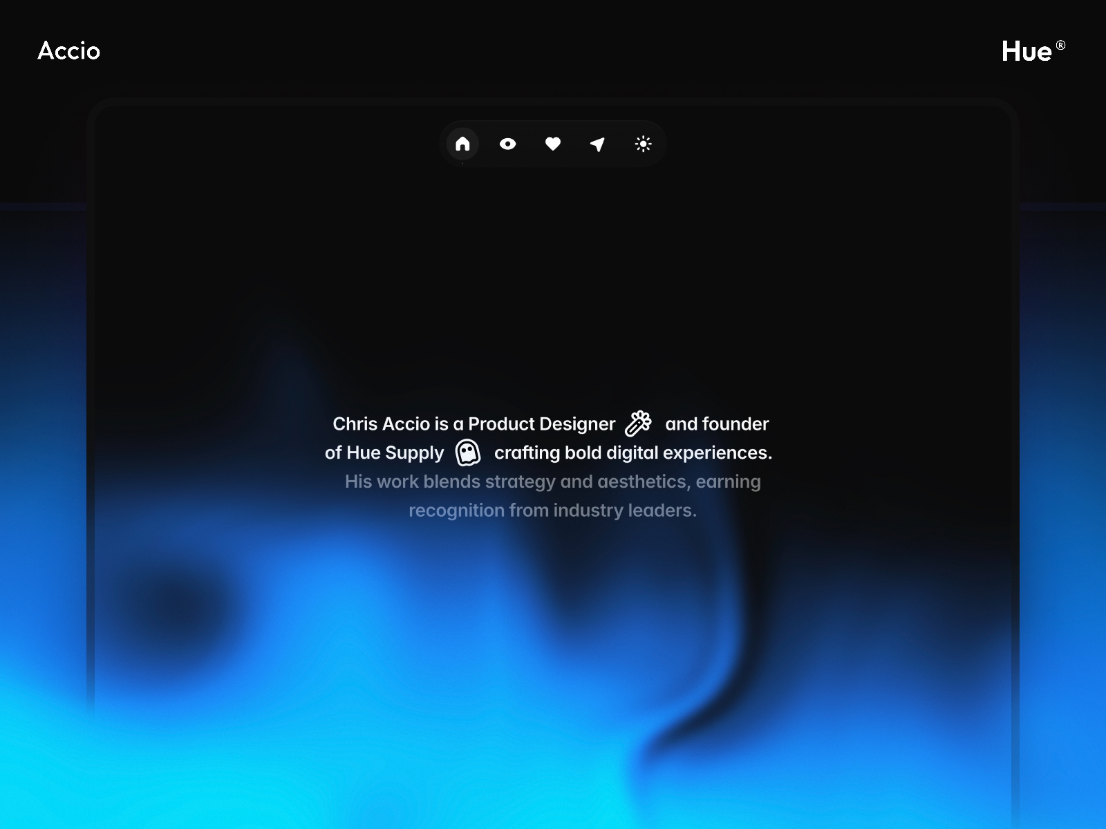 高级暗黑现代作品集网站设计灵感，作品集 Framer 网站模板详情图 1