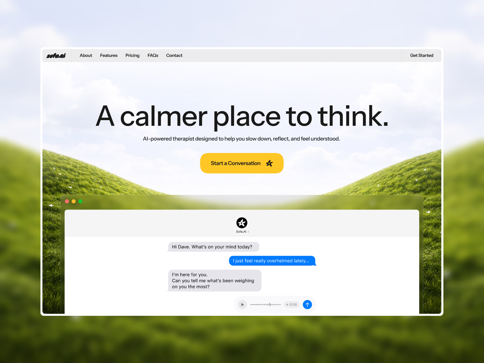 极简清爽浅色 SaaS 产品官网设计灵感，人工智能、SaaS Framer 网站模板详情图 1