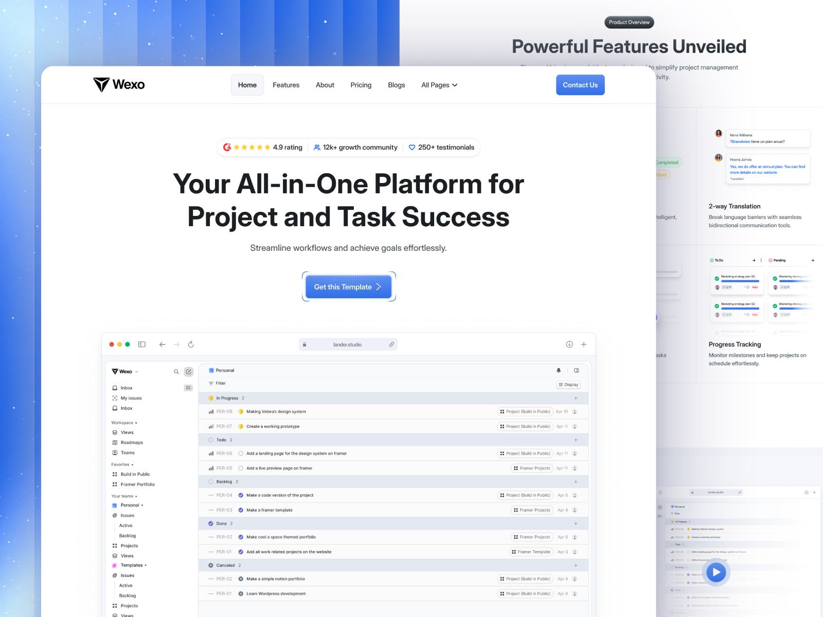极简 SaaS 产品官网设计灵感，SaaS、落地页 Framer 网站模板详情图 1