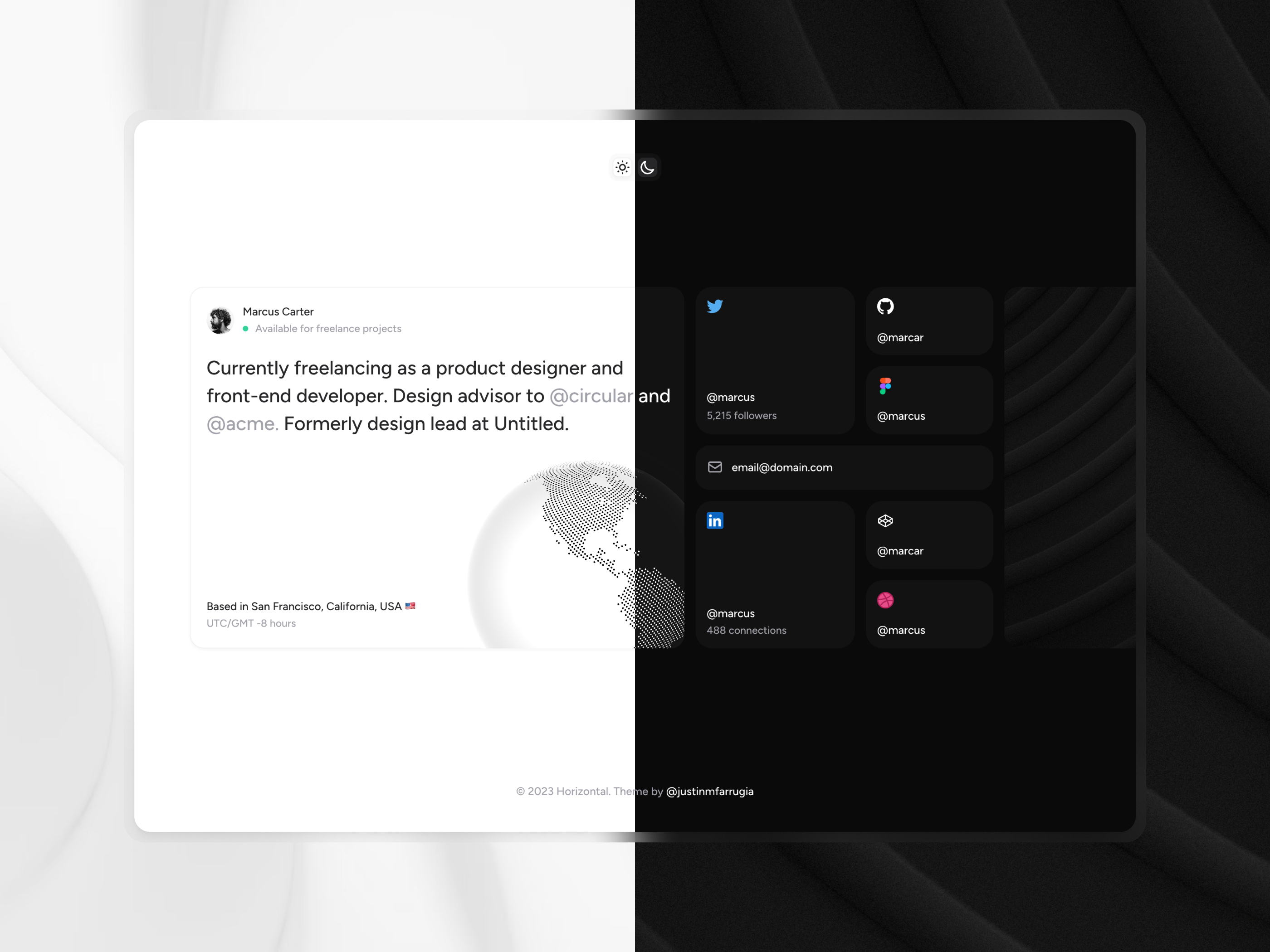 极简现代作品集网站设计灵感，作品集 Framer 网站模板详情图 1