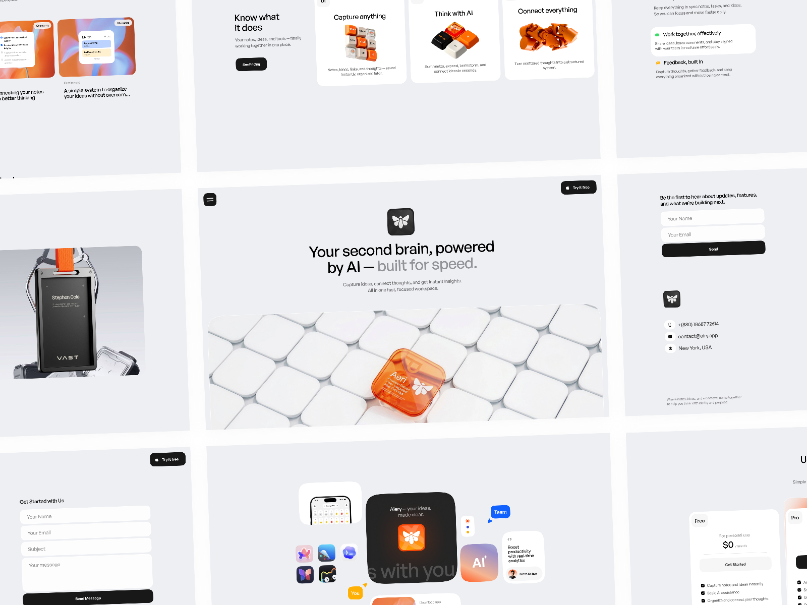 专业动效 AI 产品官网设计灵感，人工智能、SaaS Framer 网站模板详情图 2