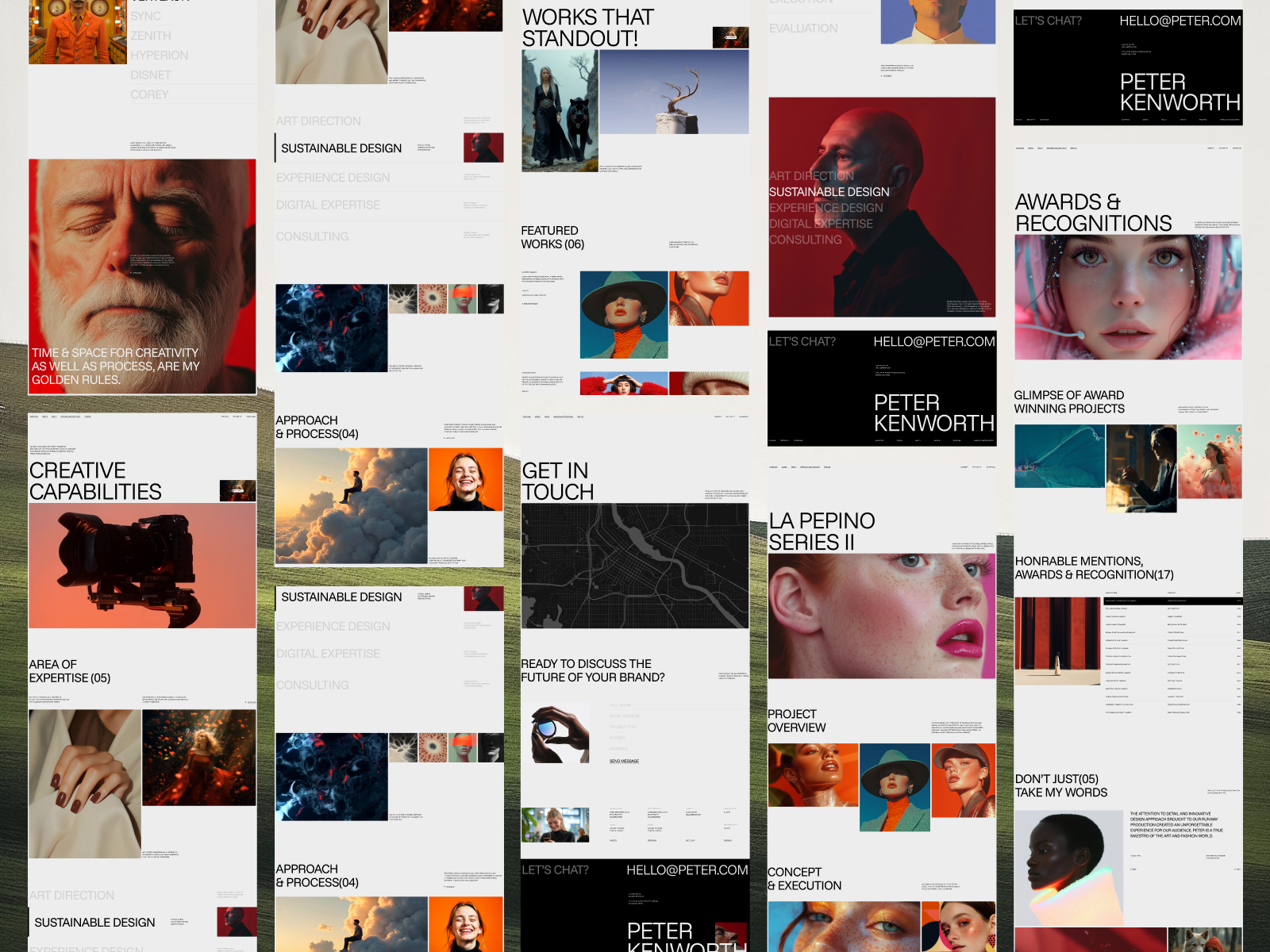 极简作品集网站设计灵感，作品集、落地页 Framer 网站模板详情图 3