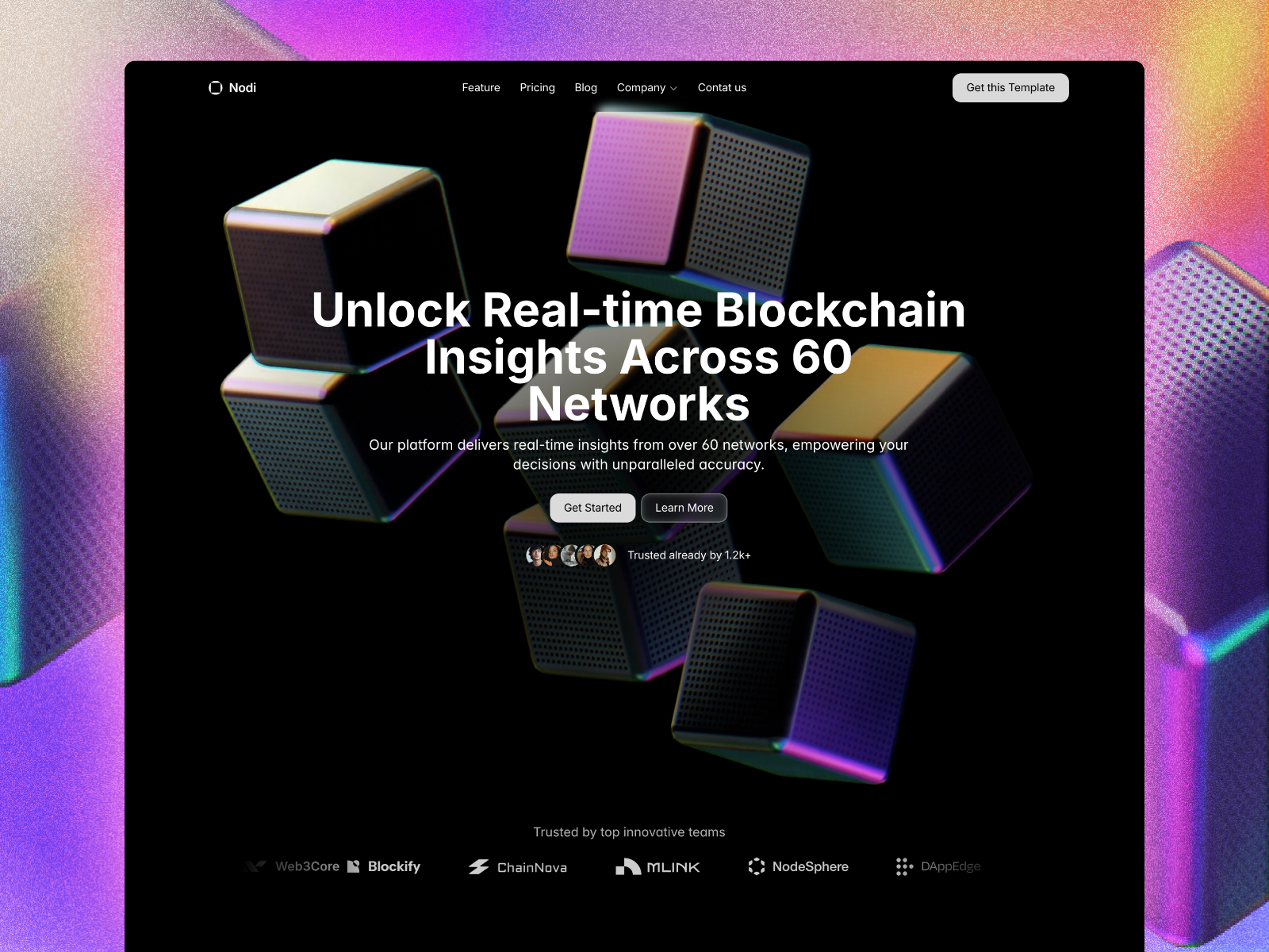 极简现代 Web3 项目官网设计灵感，Web3、人工智能 Framer 网站模板详情图 1