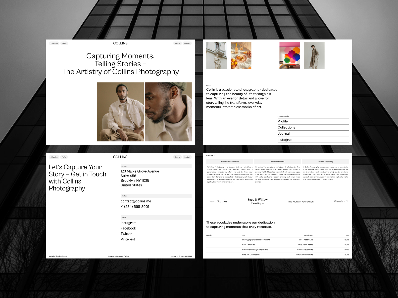 作品集网站设计灵感，作品集 Framer 网站模板详情图 4