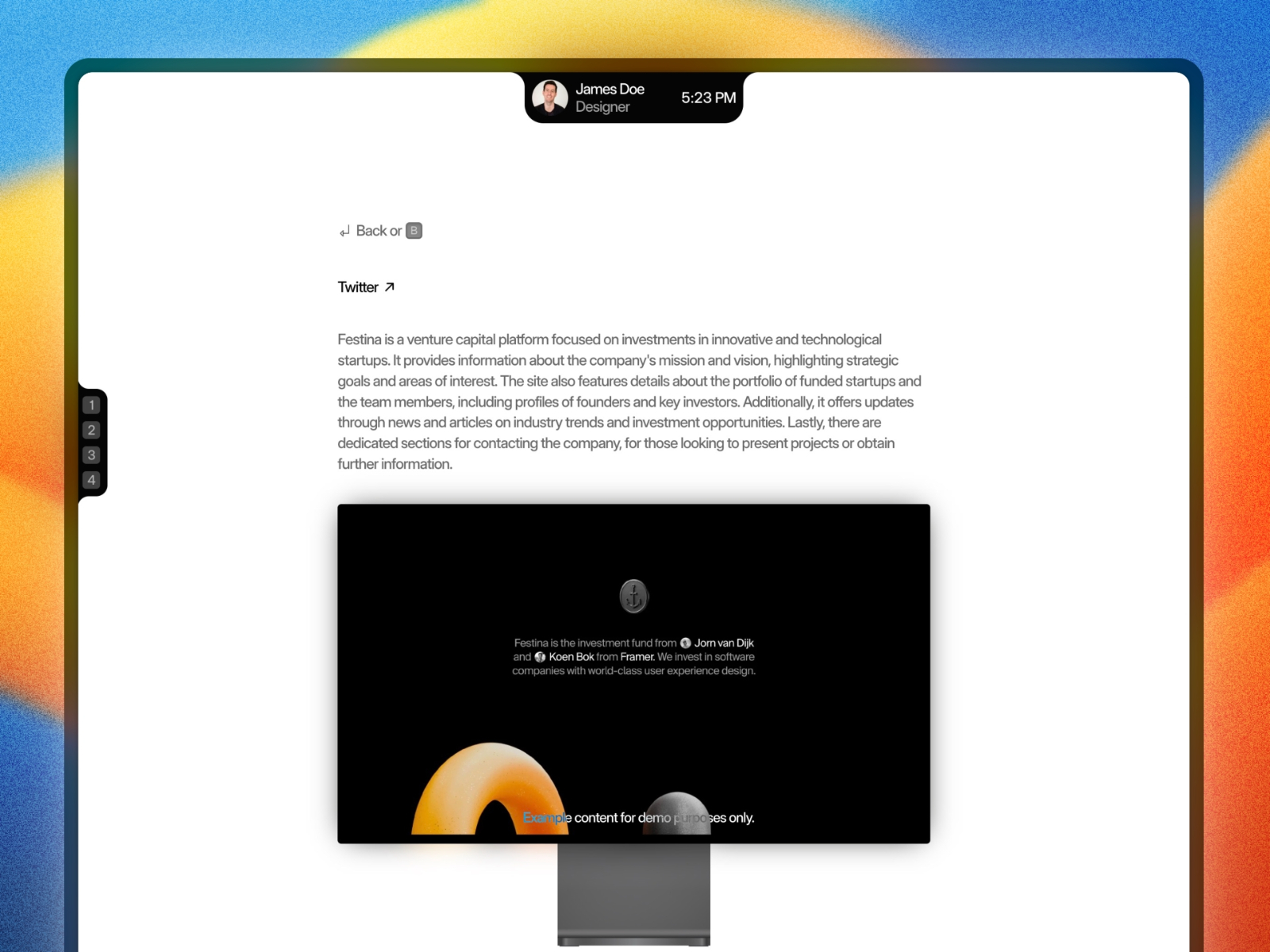 极简现代作品集网站设计灵感，SaaS、作品集 Framer 网站模板详情图 4