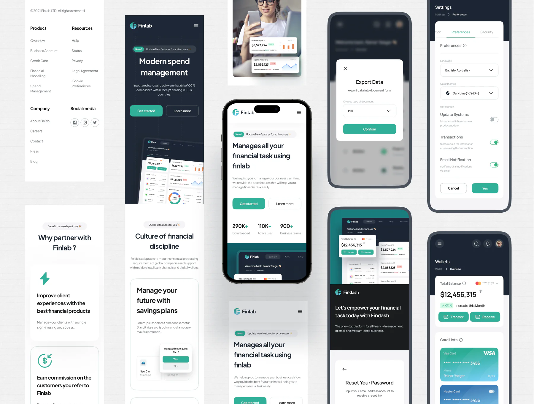 SaaS 金融网站 UI 套件详情图 6