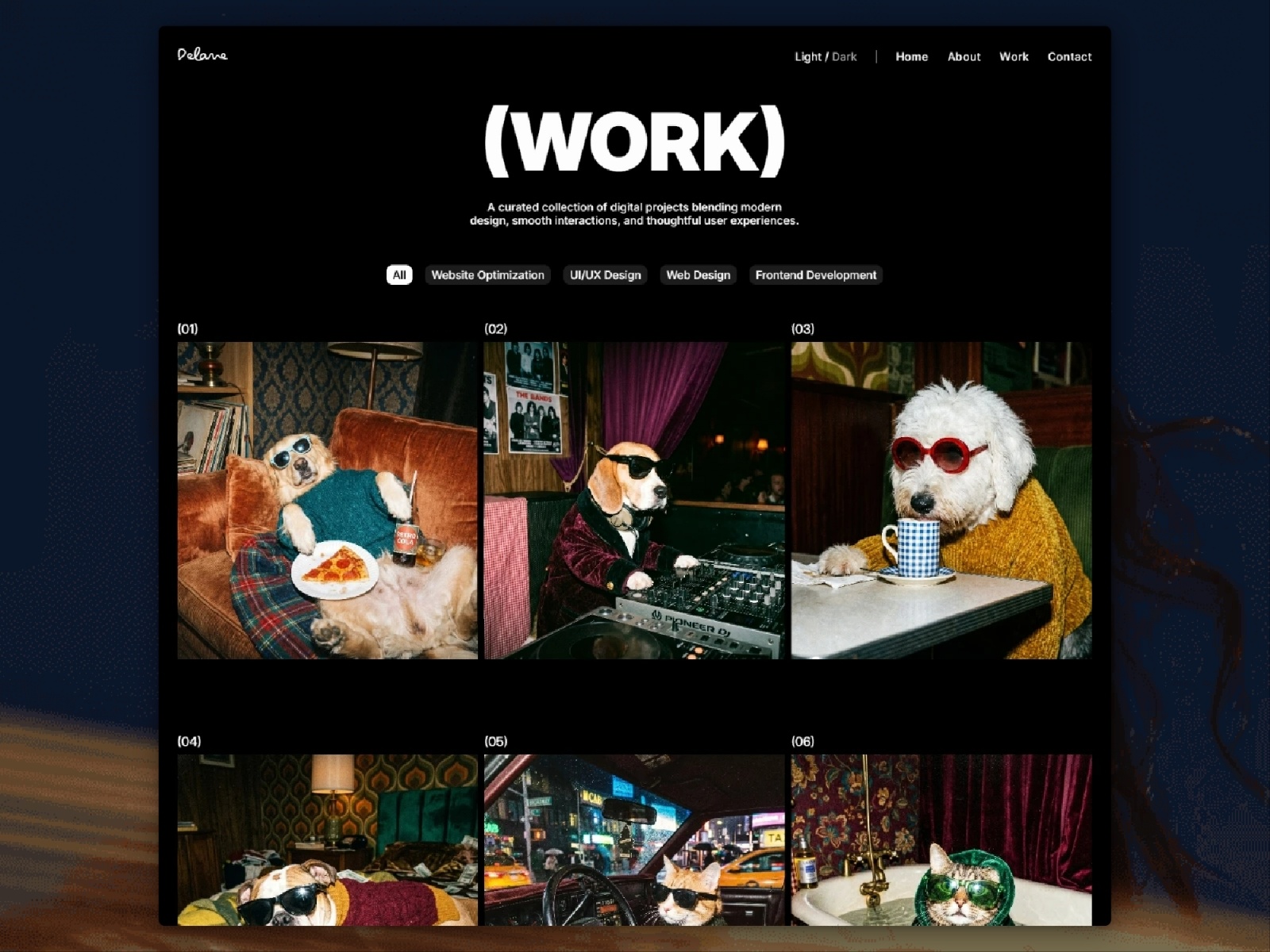 黑白极简现代作品集网站设计灵感，作品集、落地页 Framer 网站模板详情图 3