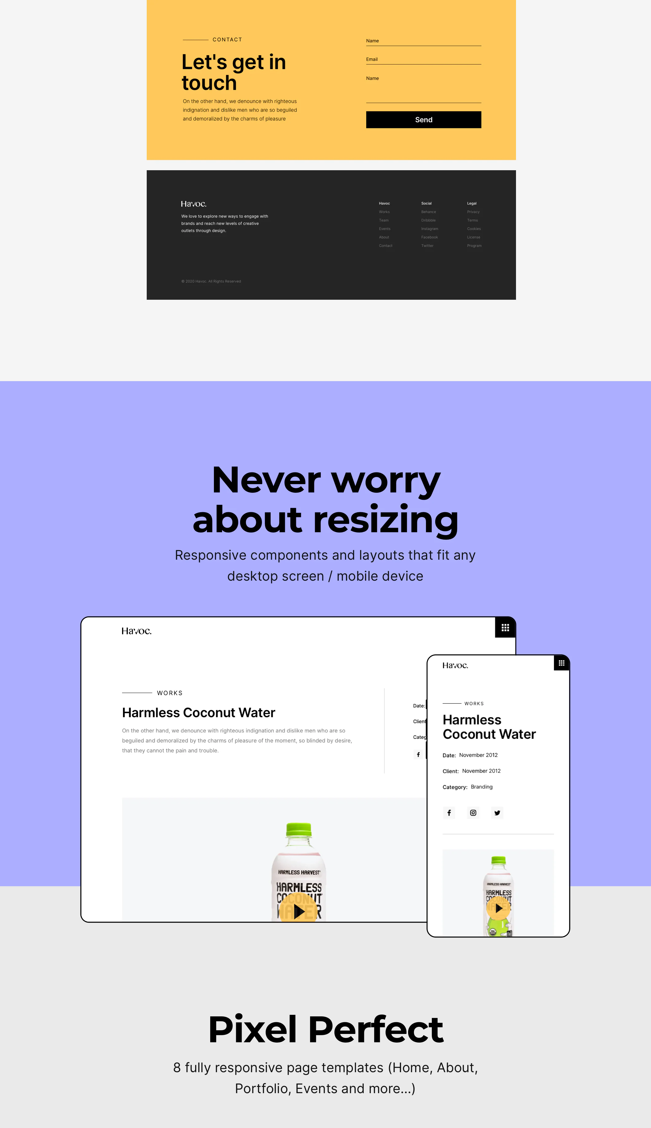 Bootstrap 5机构模板详情图 9