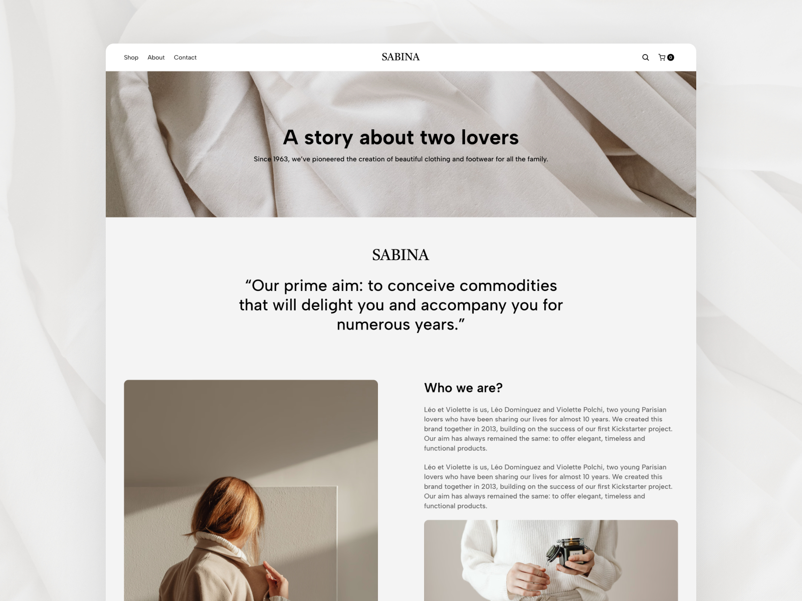 极简现代电商网站设计灵感，电商、企业官网 Framer 网站模板详情图 4