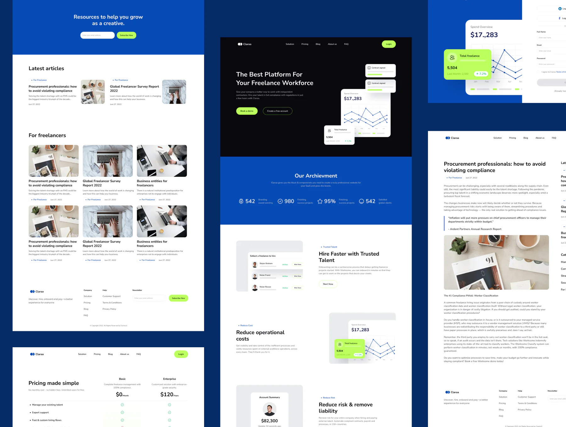 SaaS 网页 模板详情图 5