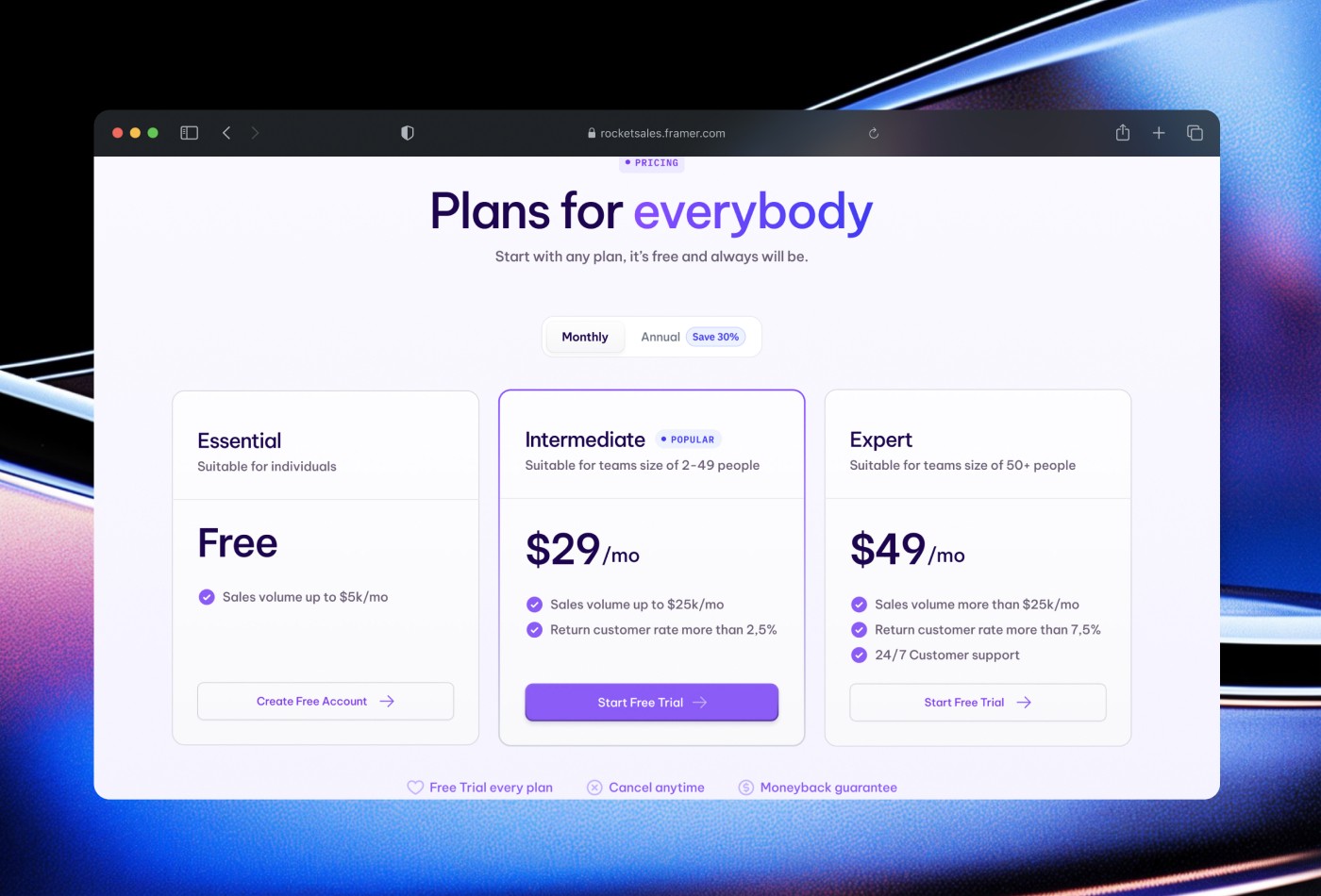 落地页设计案例，SaaS、企业官网 Framer 网站模板详情图 3