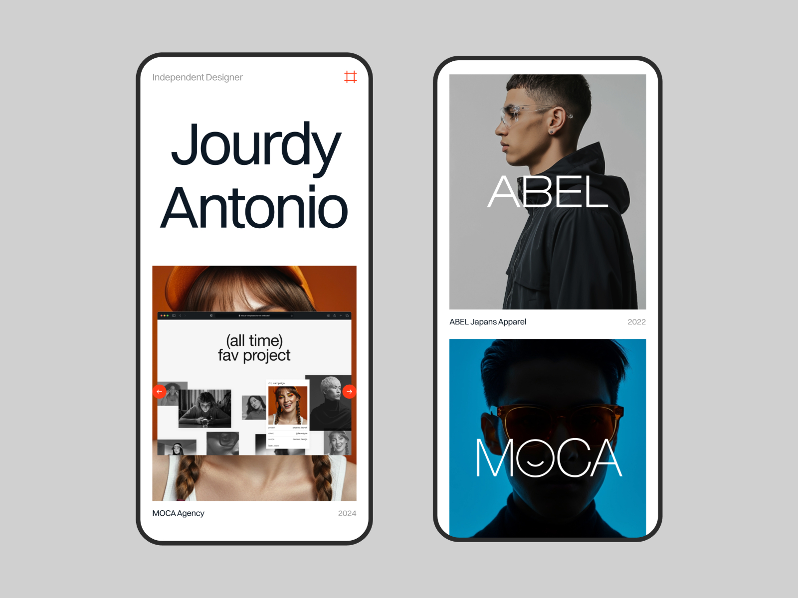 作品集网站设计灵感，作品集、落地页 Framer 网站模板详情图 2