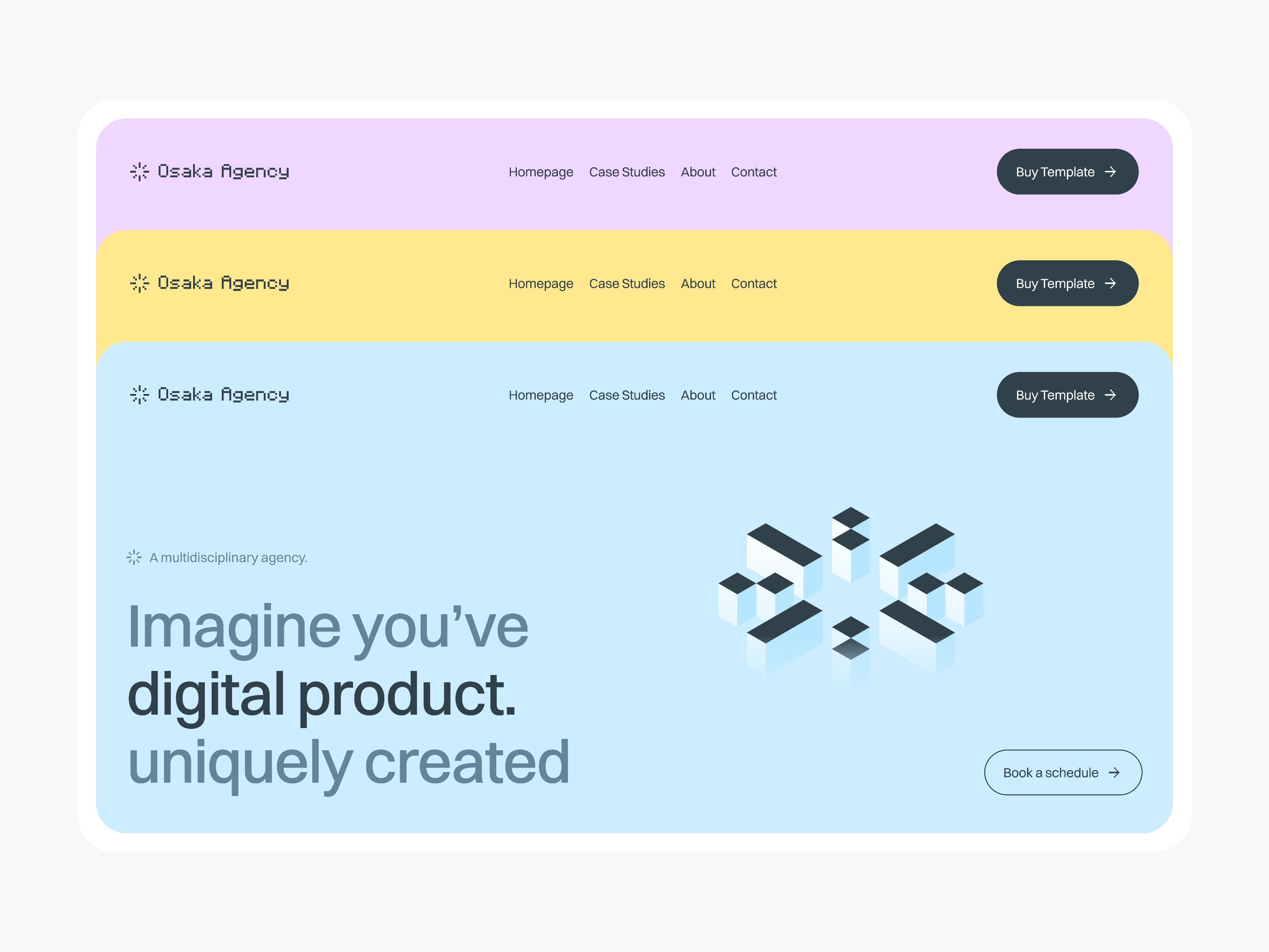 创意机构官网设计灵感，SaaS、设计工作室 Framer 网站模板详情图 3
