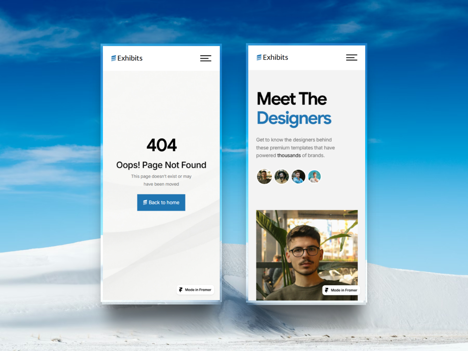 现代专业个人品牌网站设计灵感，电商、作品集 Framer 网站模板详情图 4