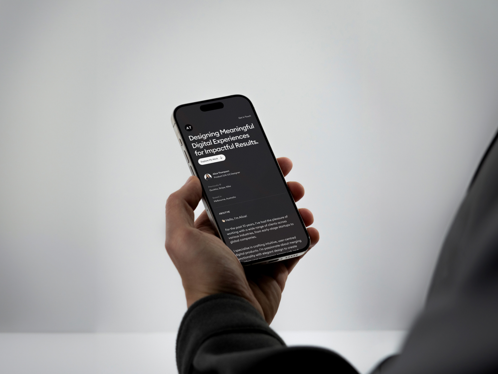 作品集网站设计灵感，作品集 Framer 网站模板详情图 2