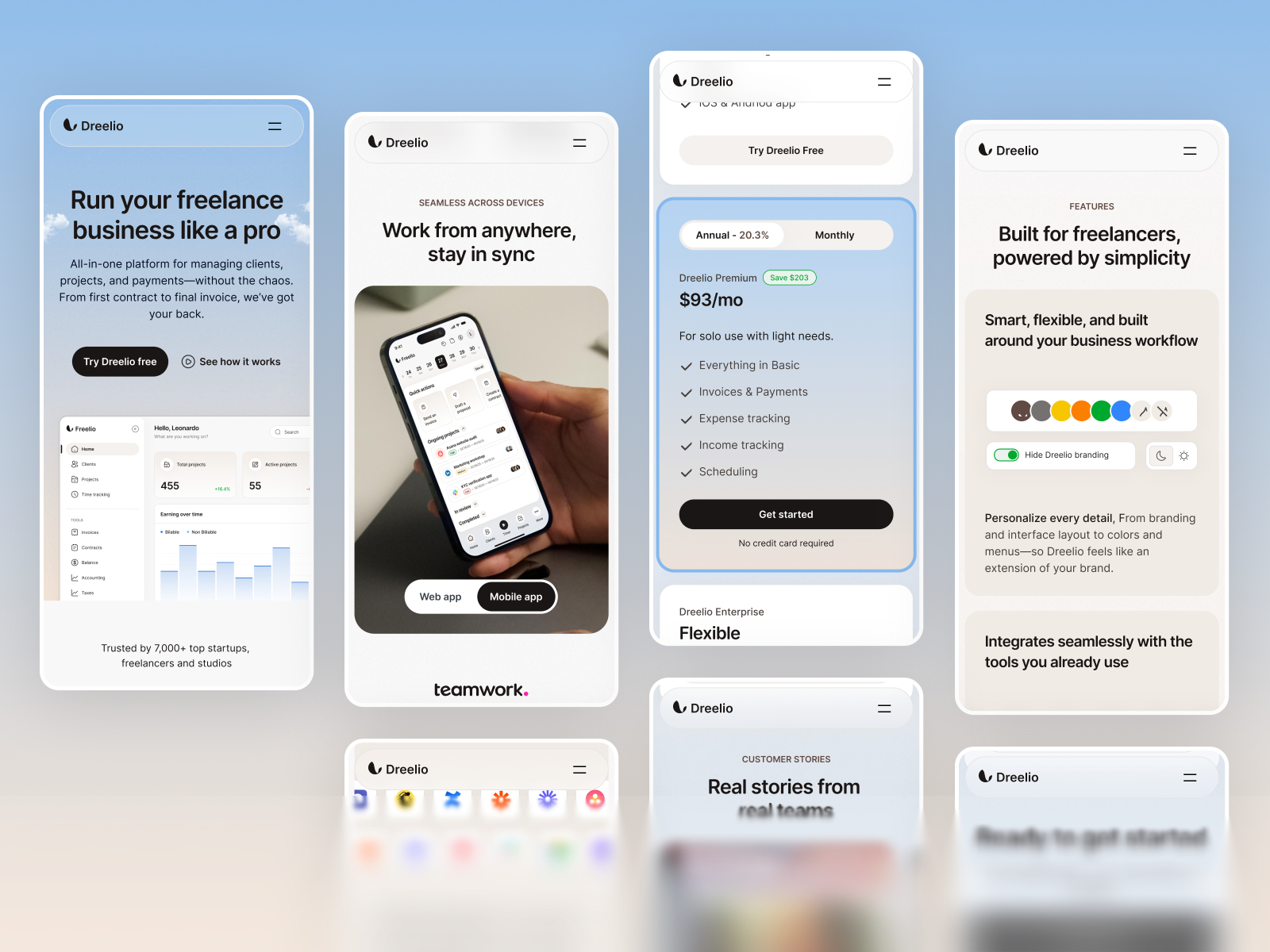 极简现代 SaaS 产品官网设计灵感，SaaS、落地页 Framer 网站模板详情图 4