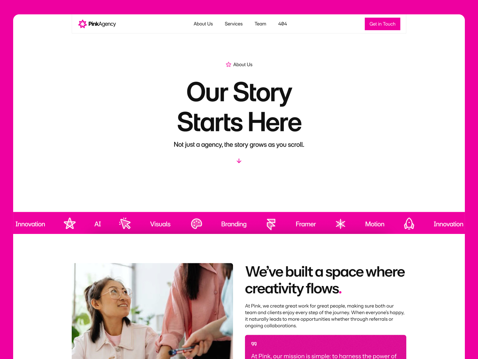 现代专业 AI 机构落地页设计灵感，人工智能、设计工作室 Framer 网站模板详情图 2
