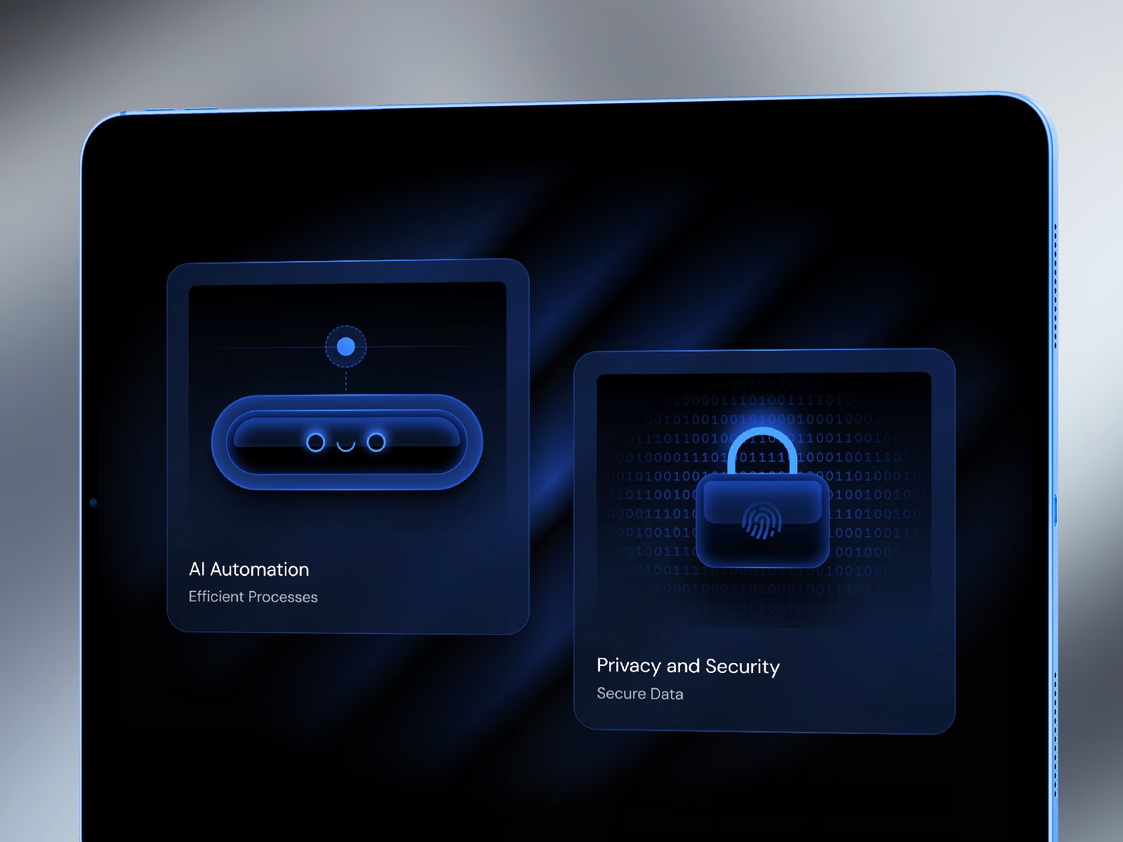高级暗黑现代 AI 产品官网设计灵感，Web3、人工智能 Framer 网站模板详情图 2