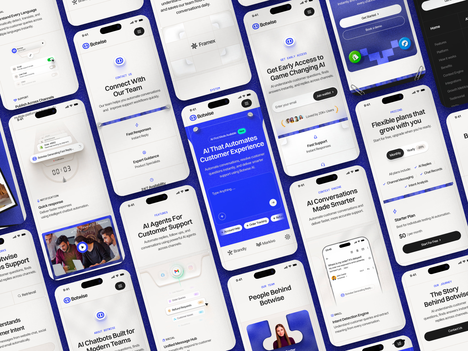 现代专业 AI 产品官网设计灵感，人工智能、SaaS Framer 网站模板详情图 4