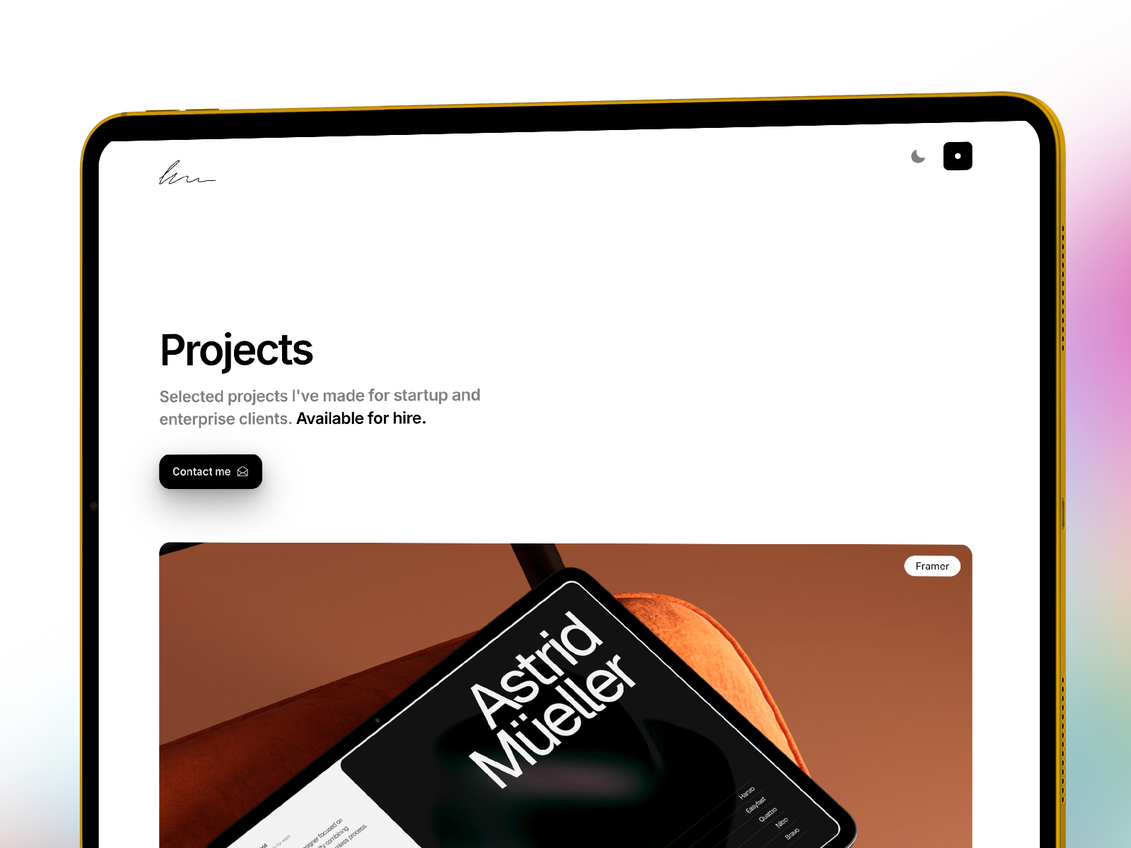 极简现代电商网站设计灵感，电商、作品集 Framer 网站模板详情图 4