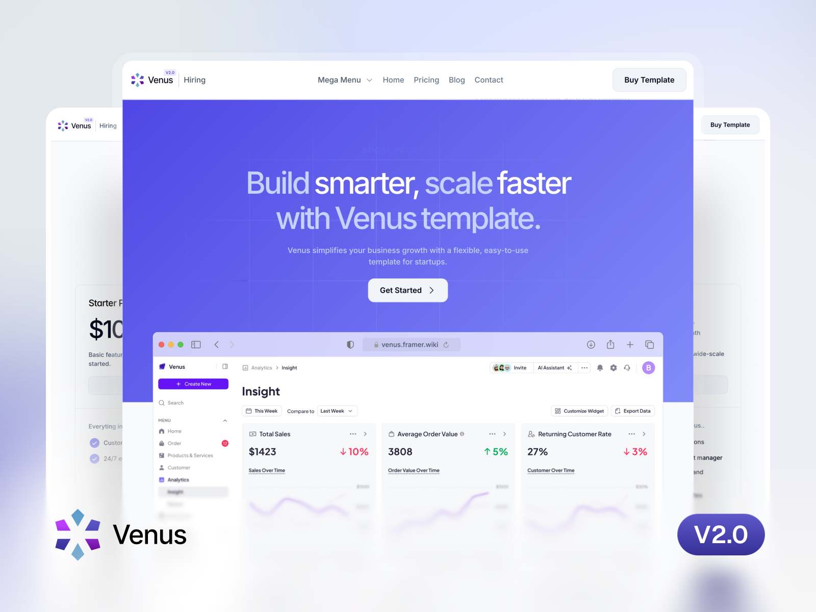 现代专业 SaaS 产品官网设计灵感，SaaS、落地页 Framer 网站模板详情图 1