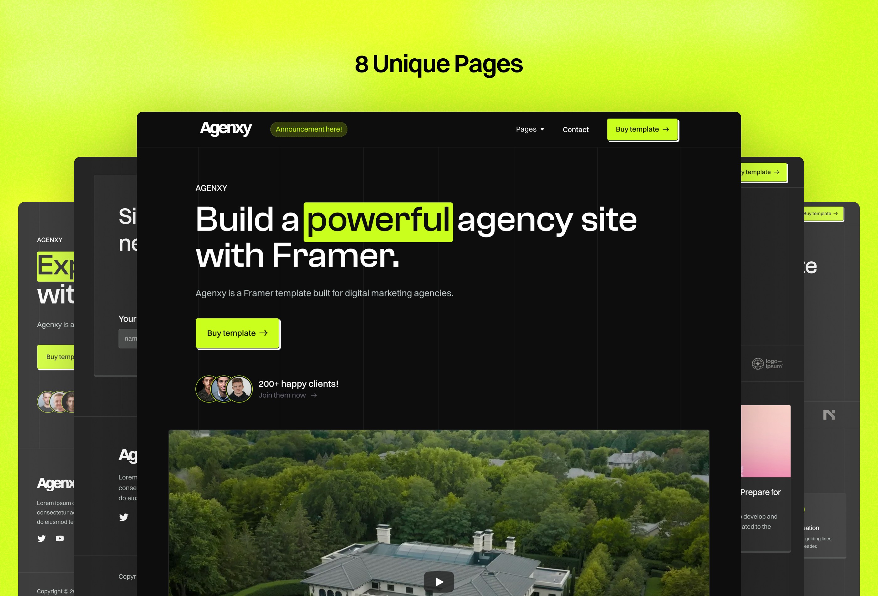 创意机构官网设计灵感，SaaS、设计工作室 Framer 网站模板详情图 4