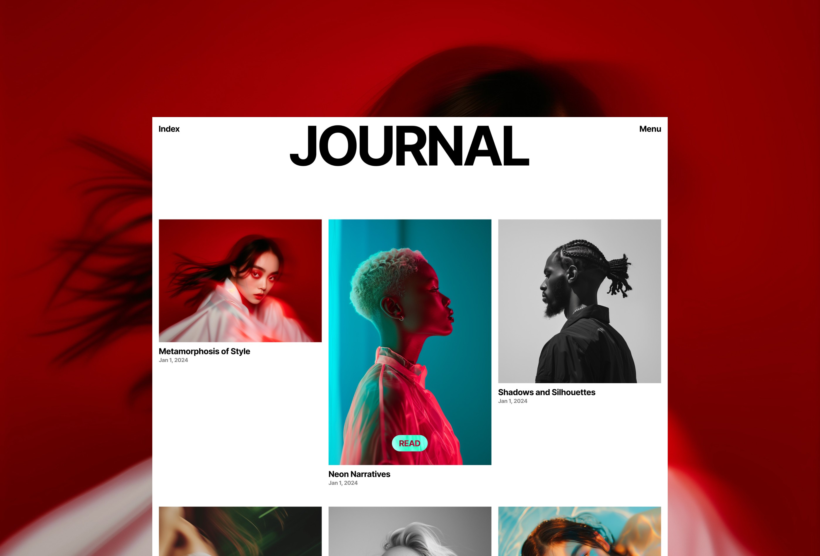 极简排版感 AI 产品官网设计灵感，人工智能、作品集 Framer 网站模板详情图 3