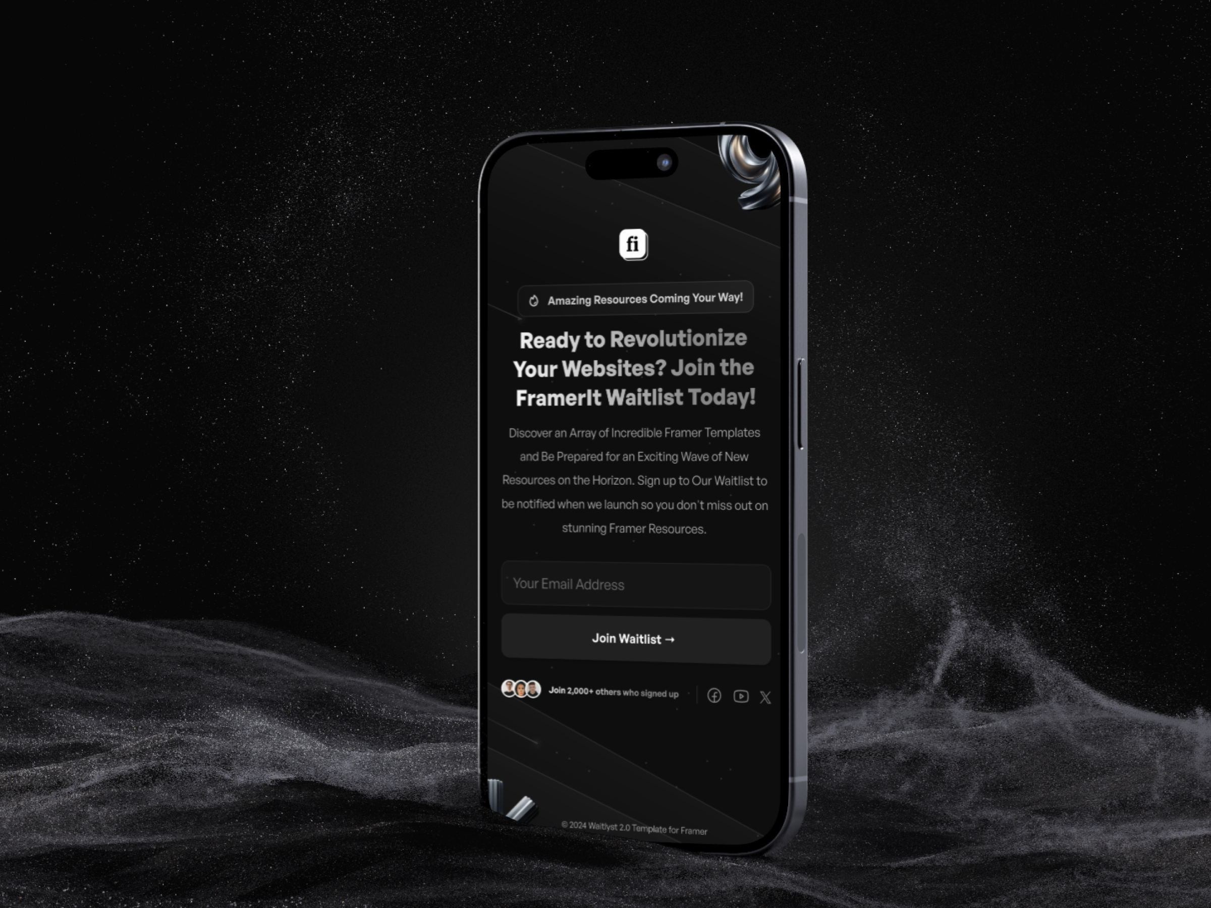高级暗黑黑白极简 SaaS 产品官网设计灵感，SaaS、落地页 Framer 网站模板详情图 2