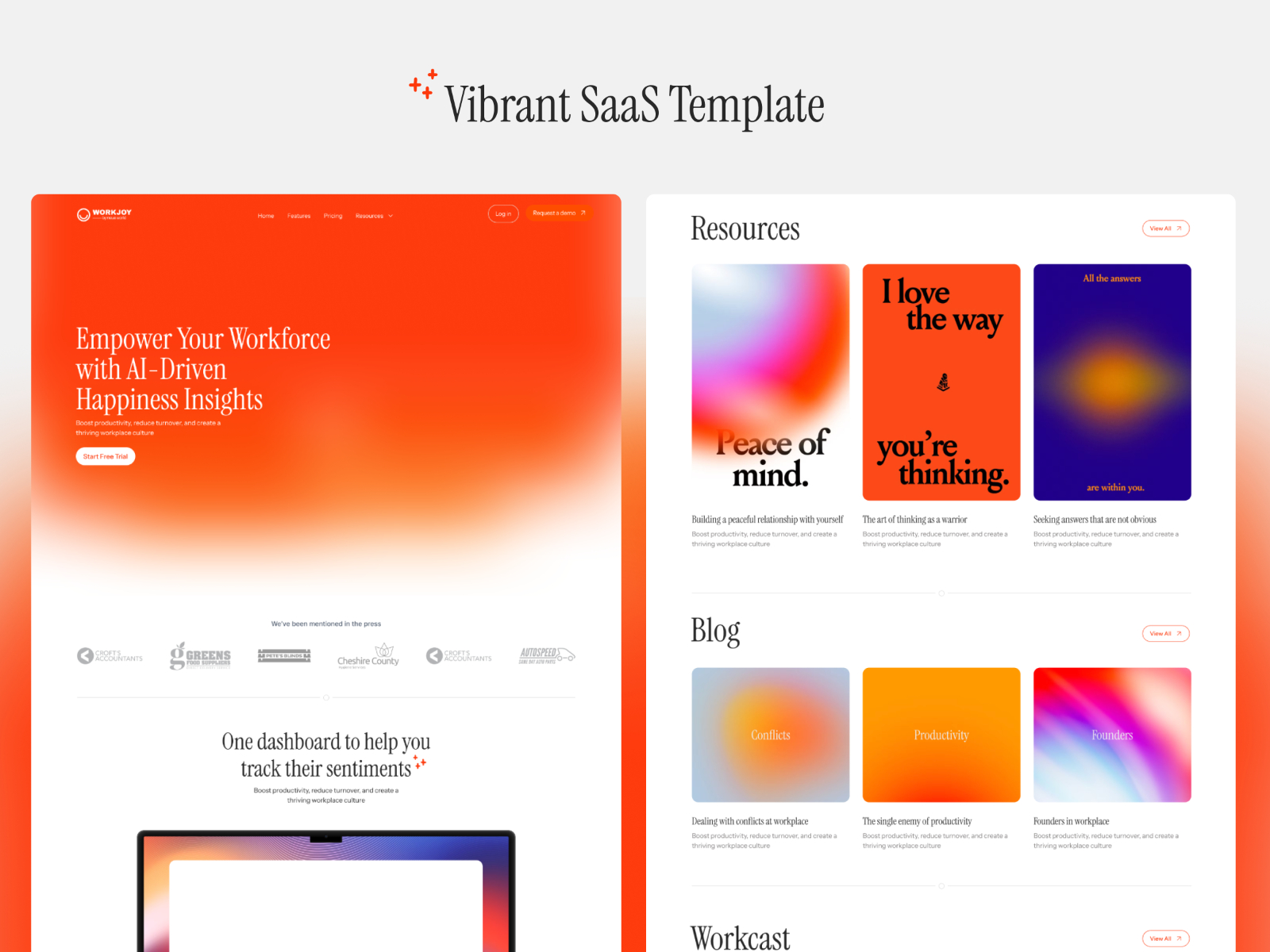 极简现代 SaaS 产品官网设计灵感，SaaS Framer 网站模板详情图 1