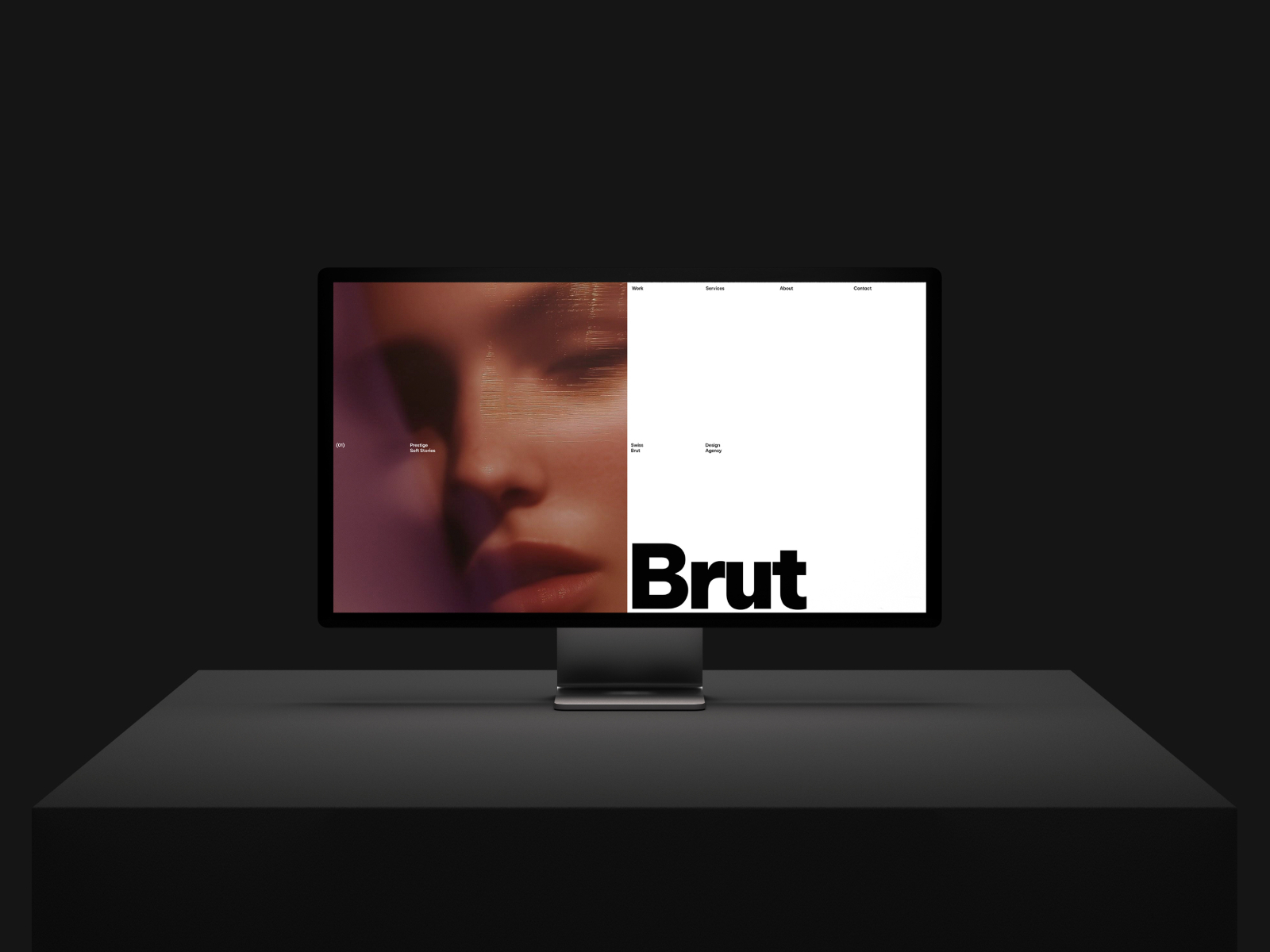 极简排版感创意机构官网设计灵感，设计工作室、作品集 Framer 网站模板详情图 2