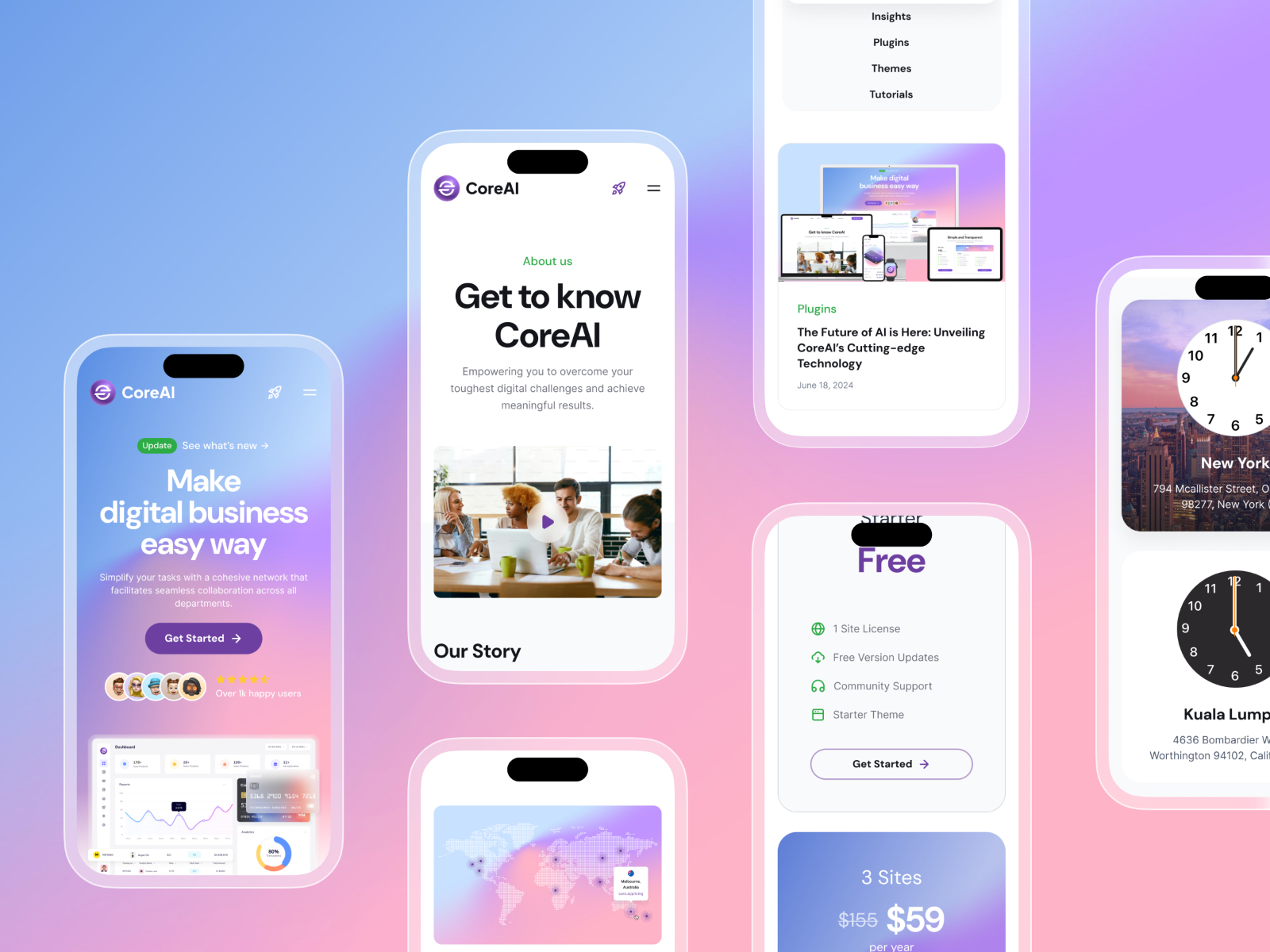 现代专业 AI 产品官网设计灵感，人工智能、SaaS Framer 网站模板详情图 3