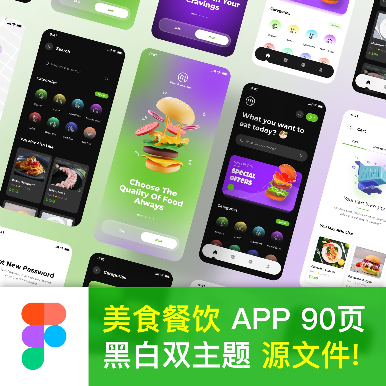 美食餐饮APP-90+页面